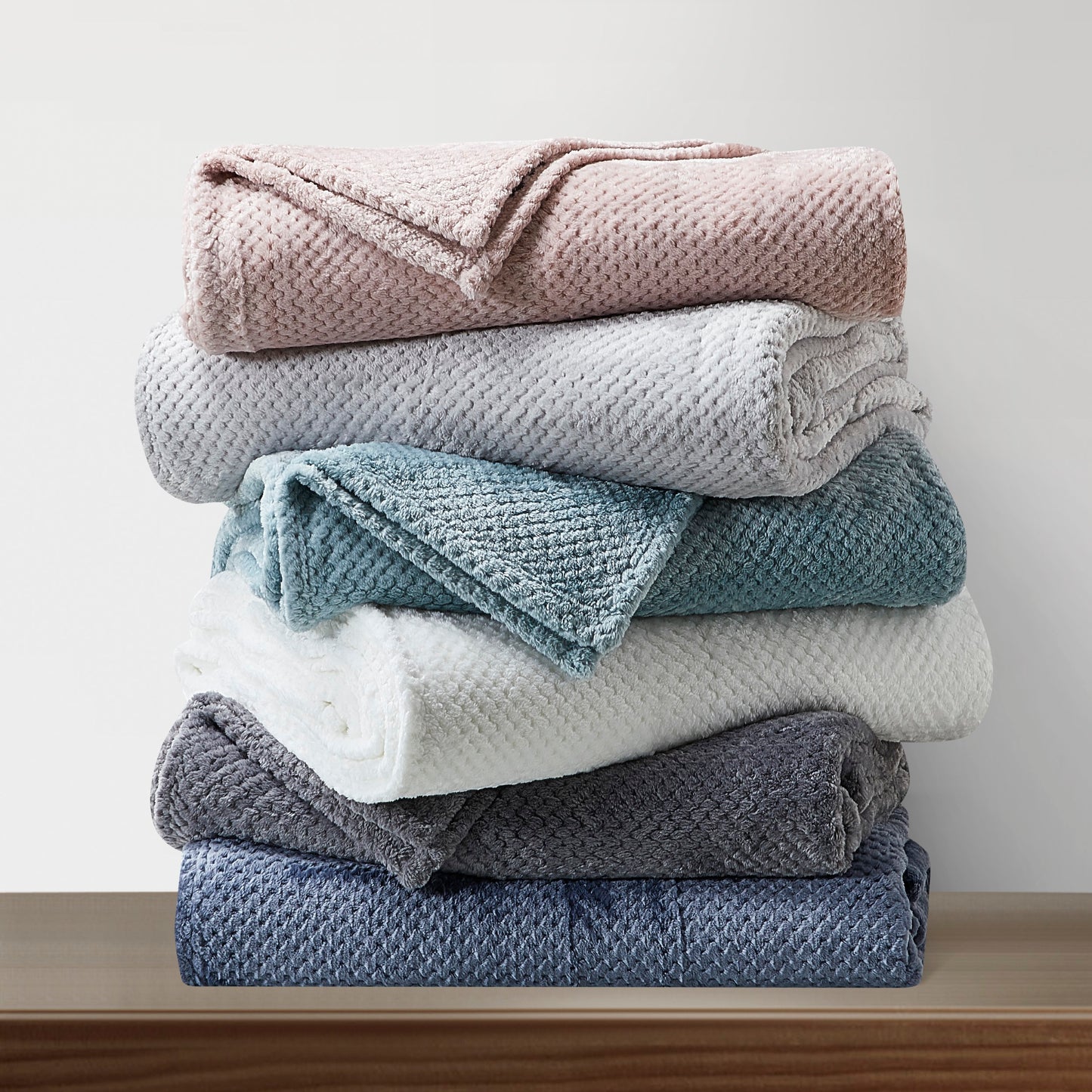 350 Series Classic Textured Blanket - Slate