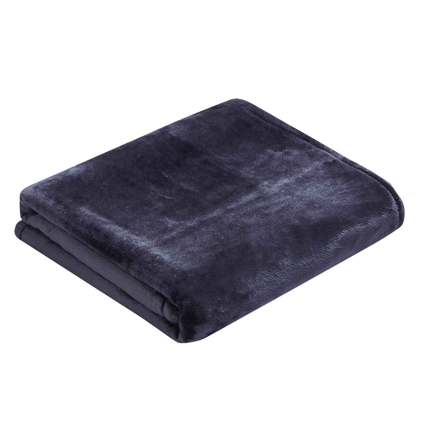 500 Series Heavy Solid Velvet Oversized Throw - Midnight