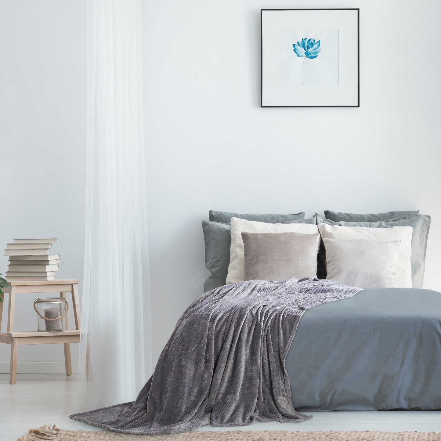 350 Series Classic Textured Blanket - Gray