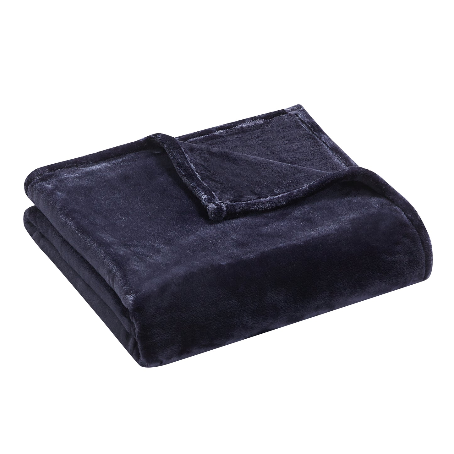500 Series Heavy Solid Velvet Oversized Throw - Midnight