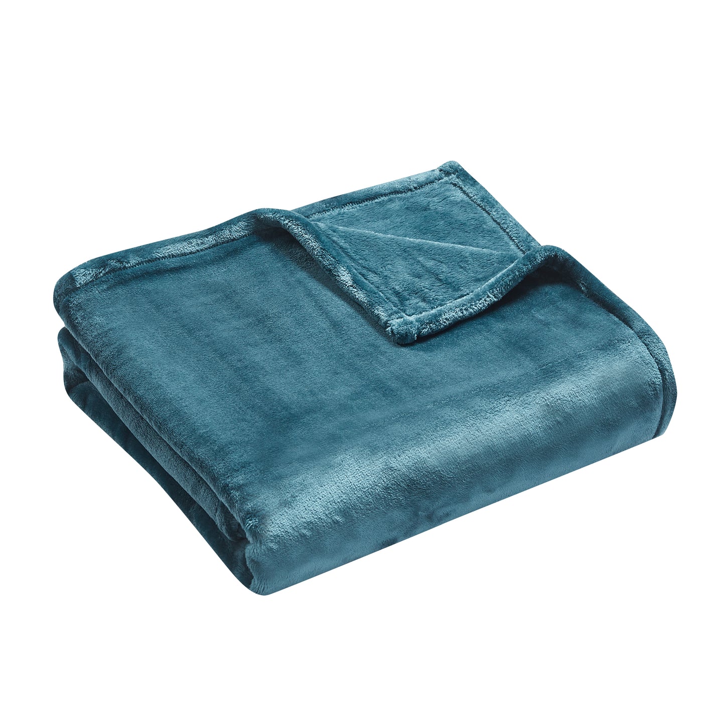 500 Series Heavy Solid Velvet Oversized Throw - Teal