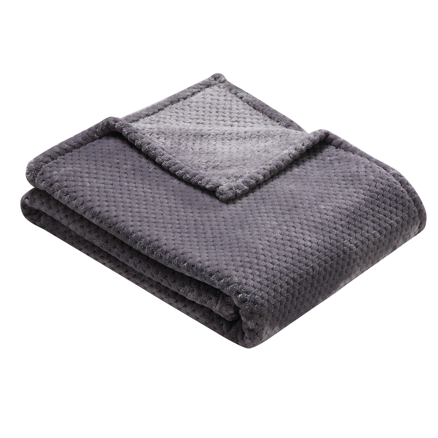500 Series Classic Textured Oversized Throw - Gray