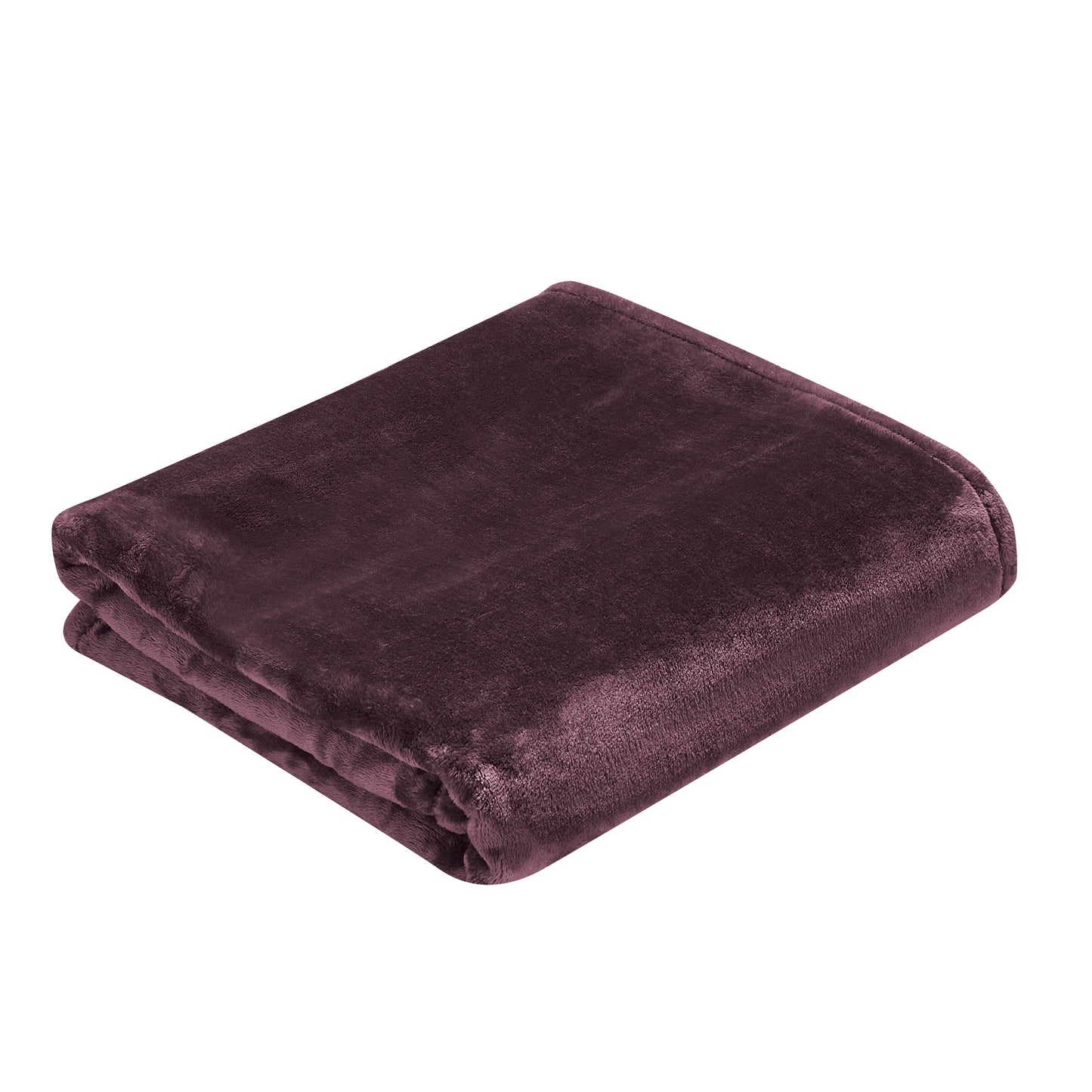 500 Series Heavy Solid Velvet Oversized Throw - Merlot