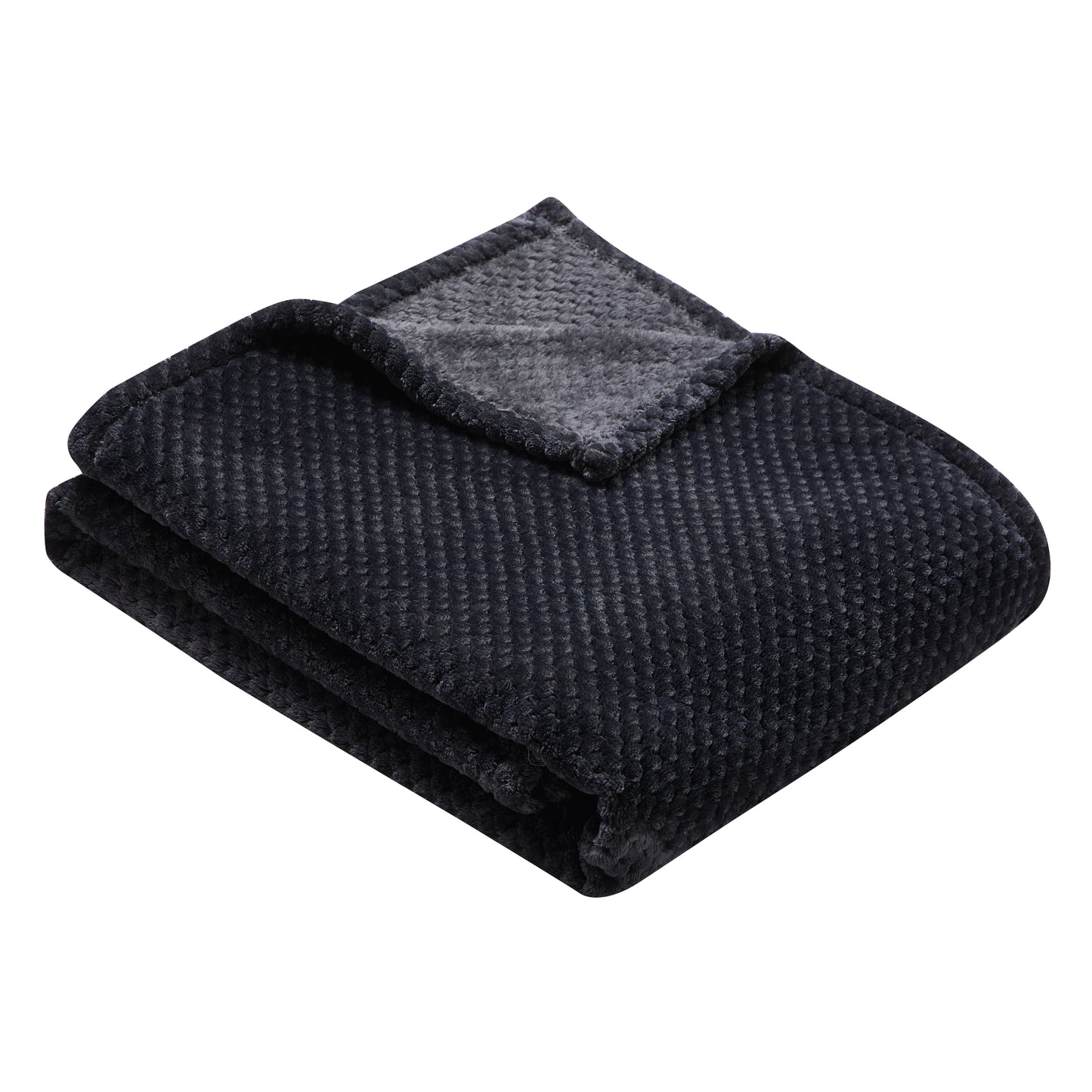 500 Series Classic Textured Oversized Throw - Midnight