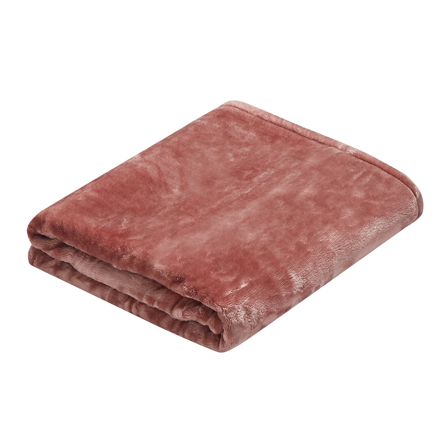 500 Series Heavy Solid Velvet Oversized Throw - Terracotta