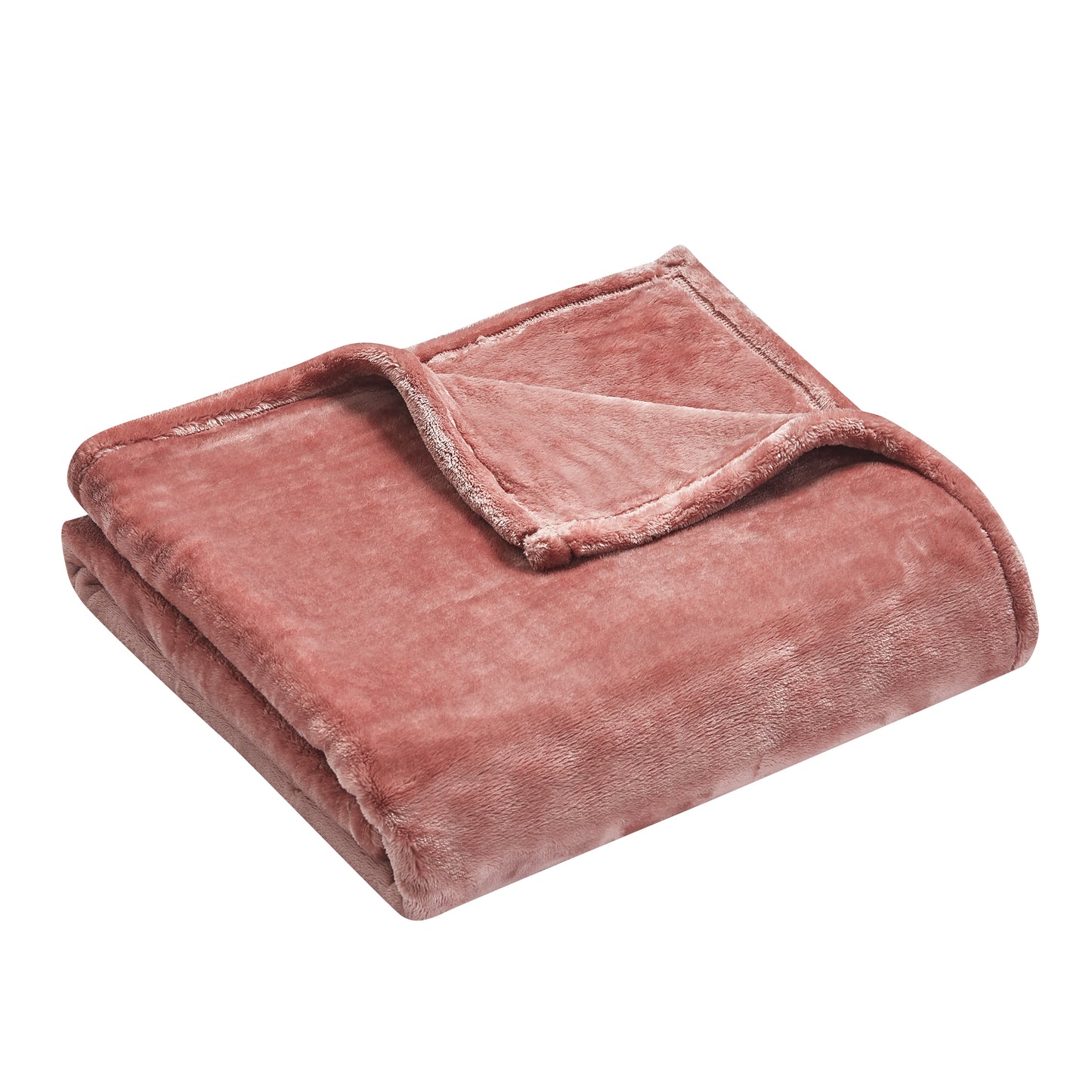 500 Series Heavy Solid Velvet Oversized Throw - Terracotta