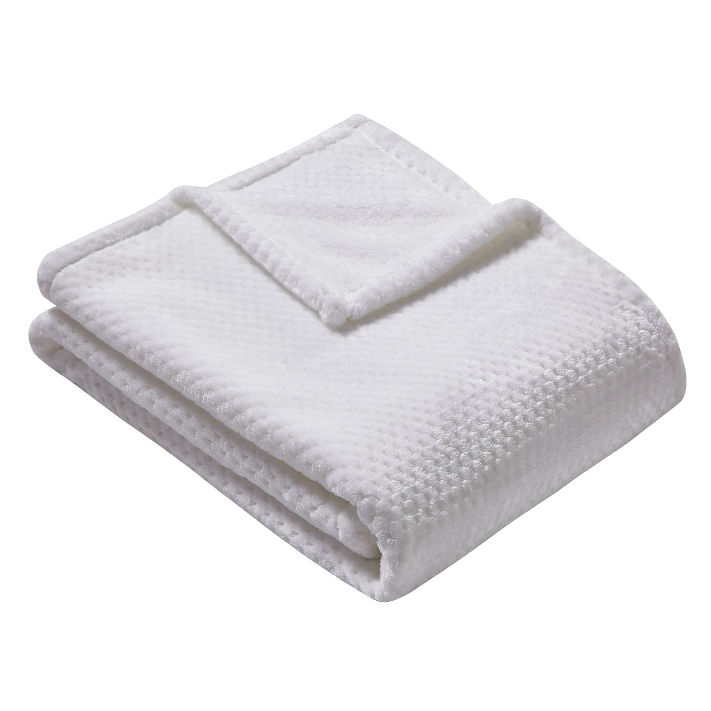 500 Series Classic Textured Oversized Throw - White
