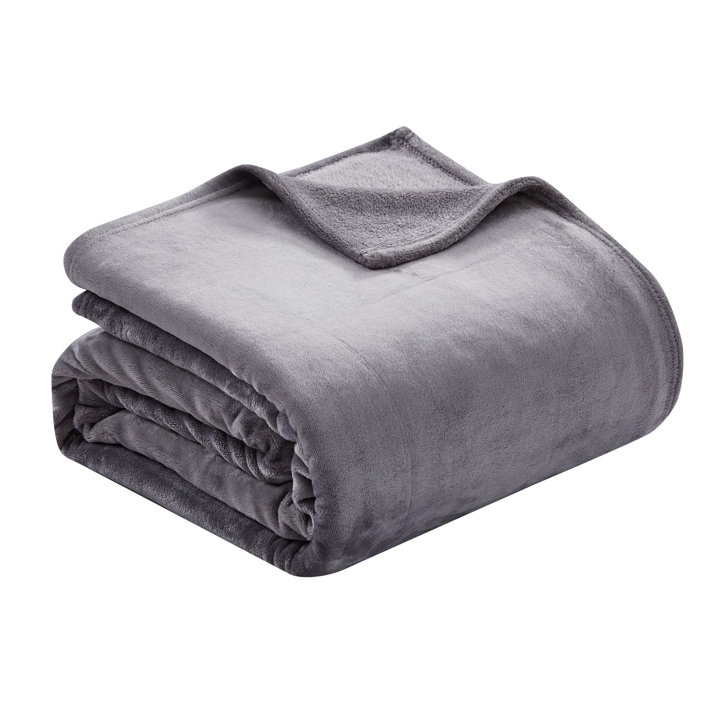 400 Series Solid Plush Blanket - Heather
