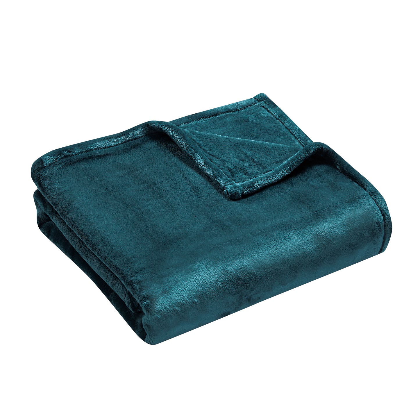 500 Series Heavy Solid Velvet Oversized Throw - Hunter Green