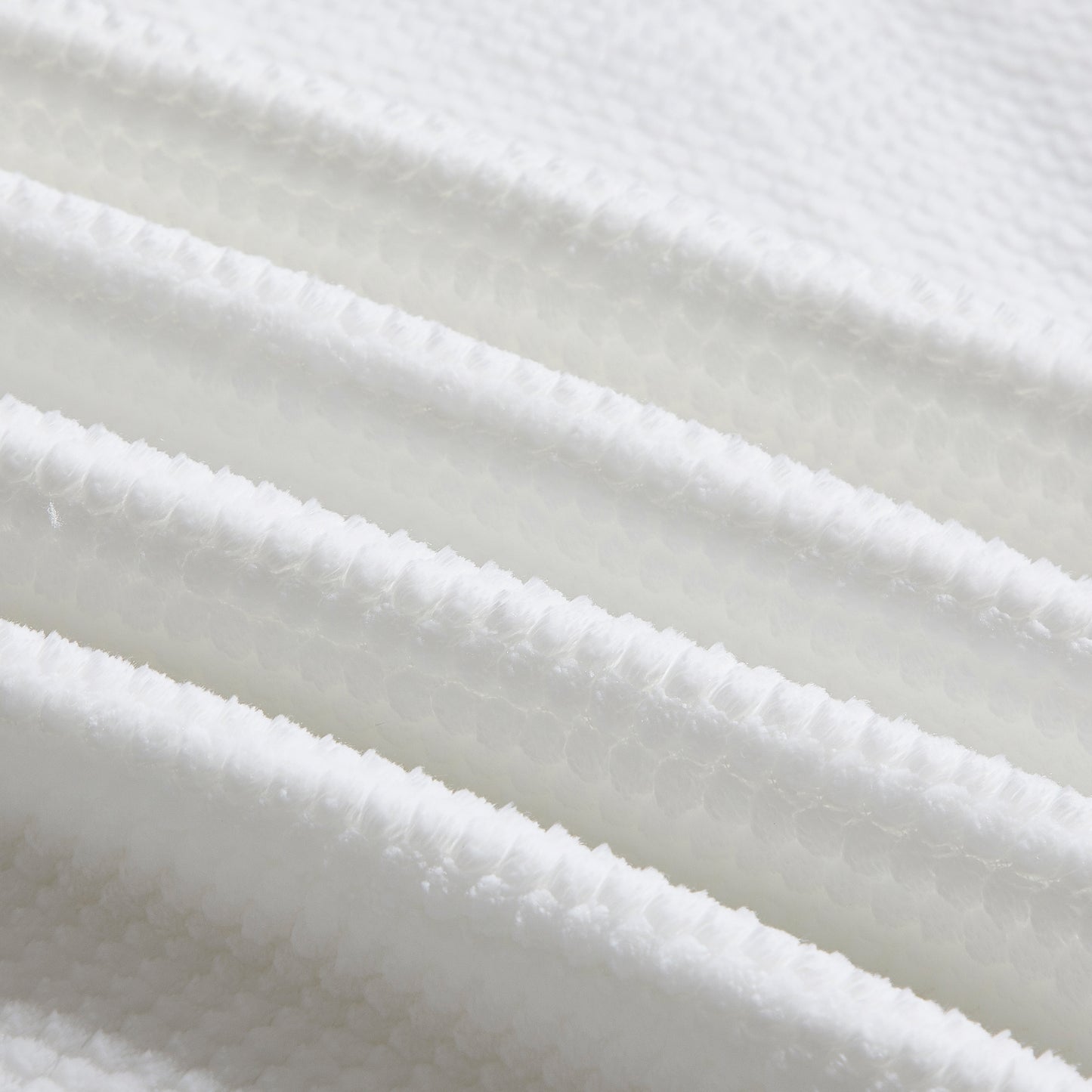 500 Series Micro Textured Oversized Throw - White