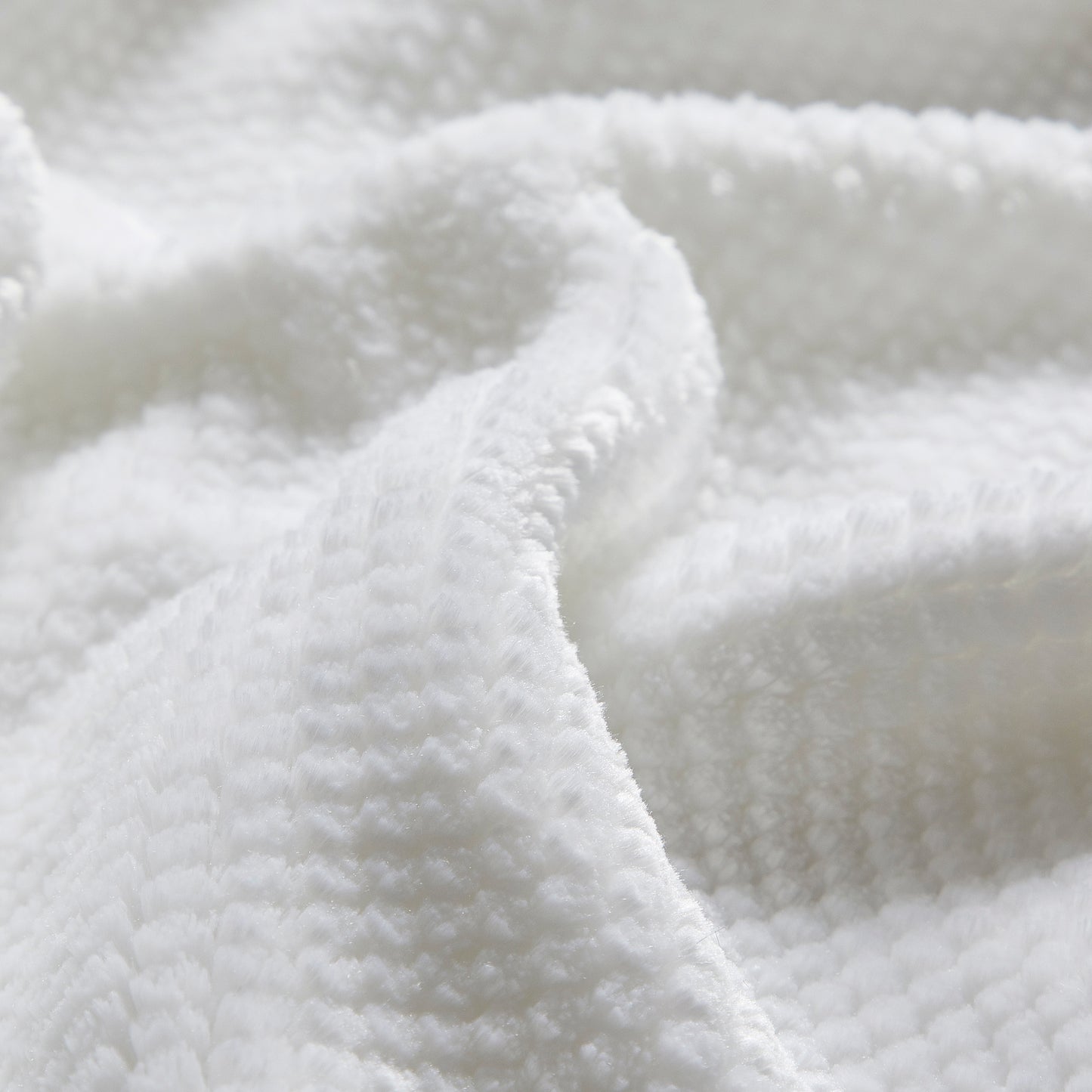 500 Series Micro Textured Oversized Throw - White
