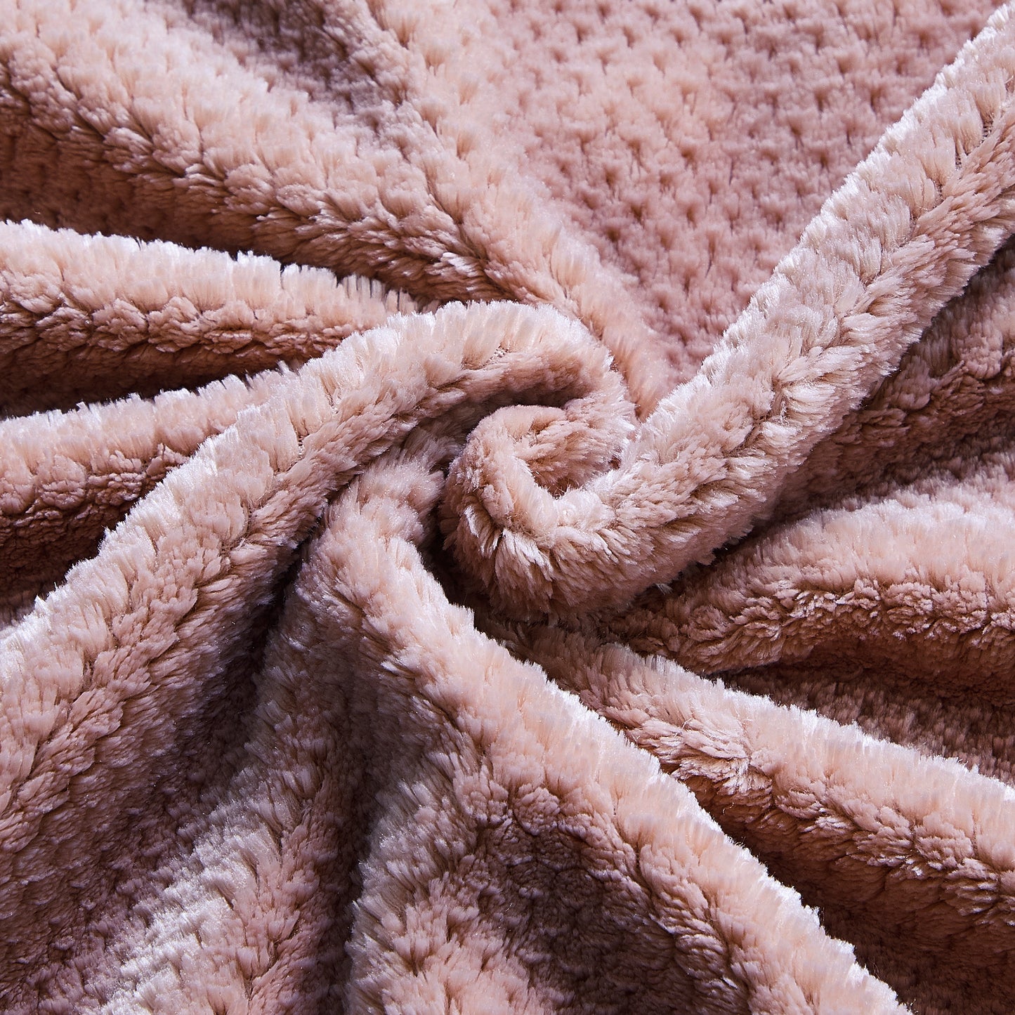 500 Series Micro Textured Oversized Throw - Blush