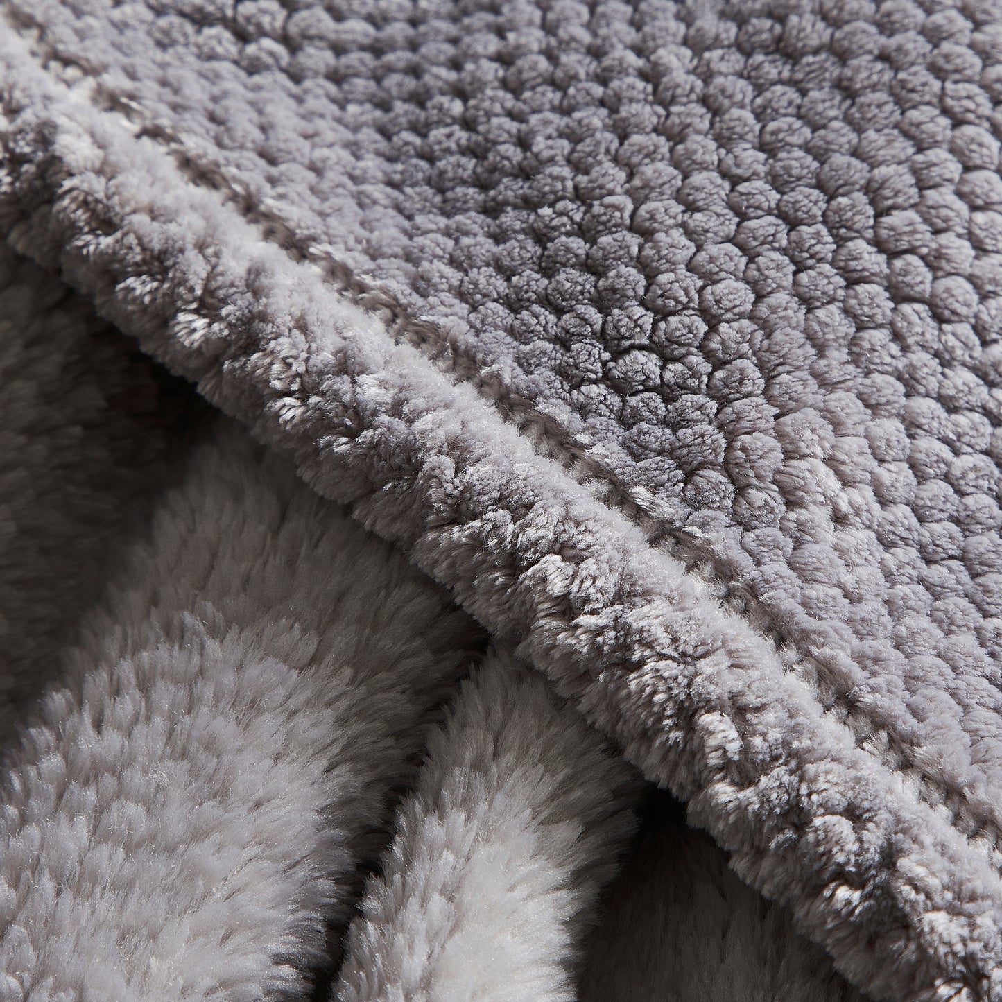 500 Series Micro Textured Oversized Throw - Gray