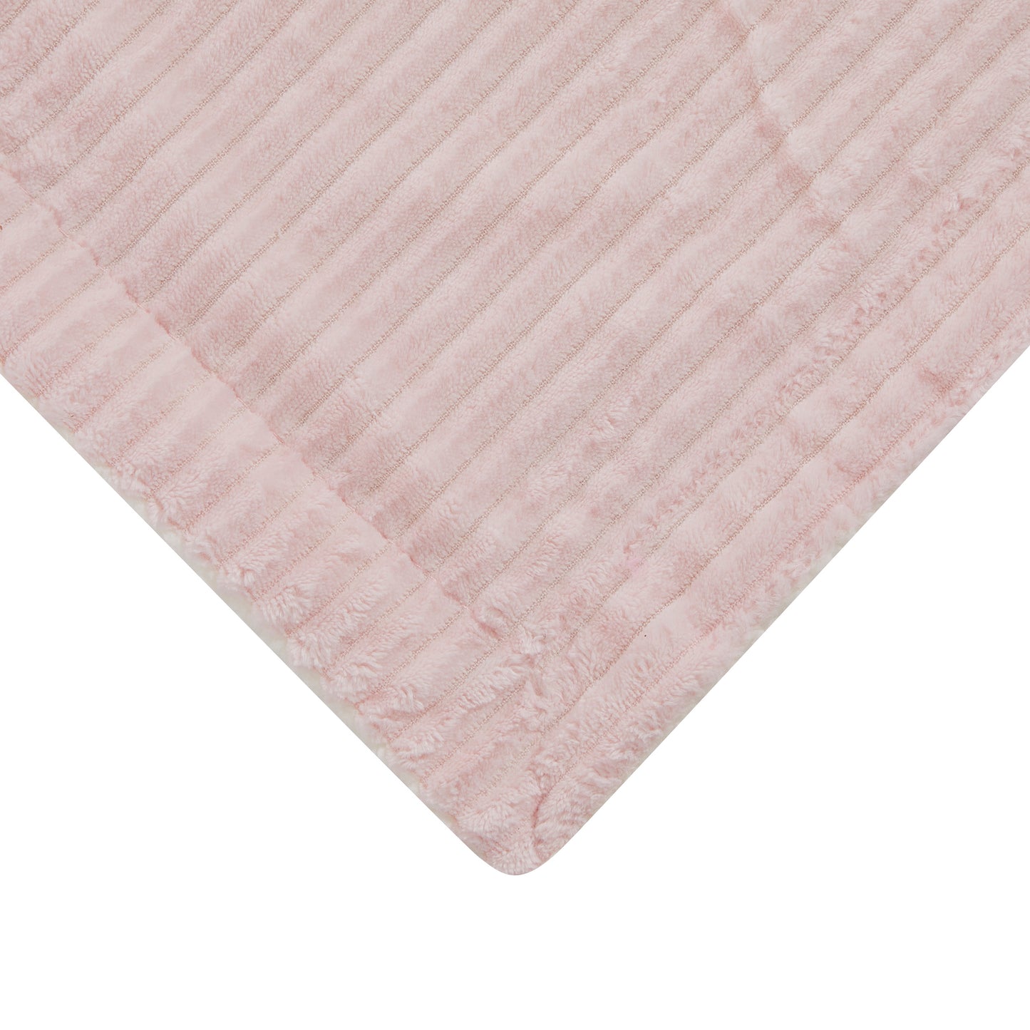 Mon Lapin by Thesis Textured Corduroy Embossed Baby Blanket - Rose