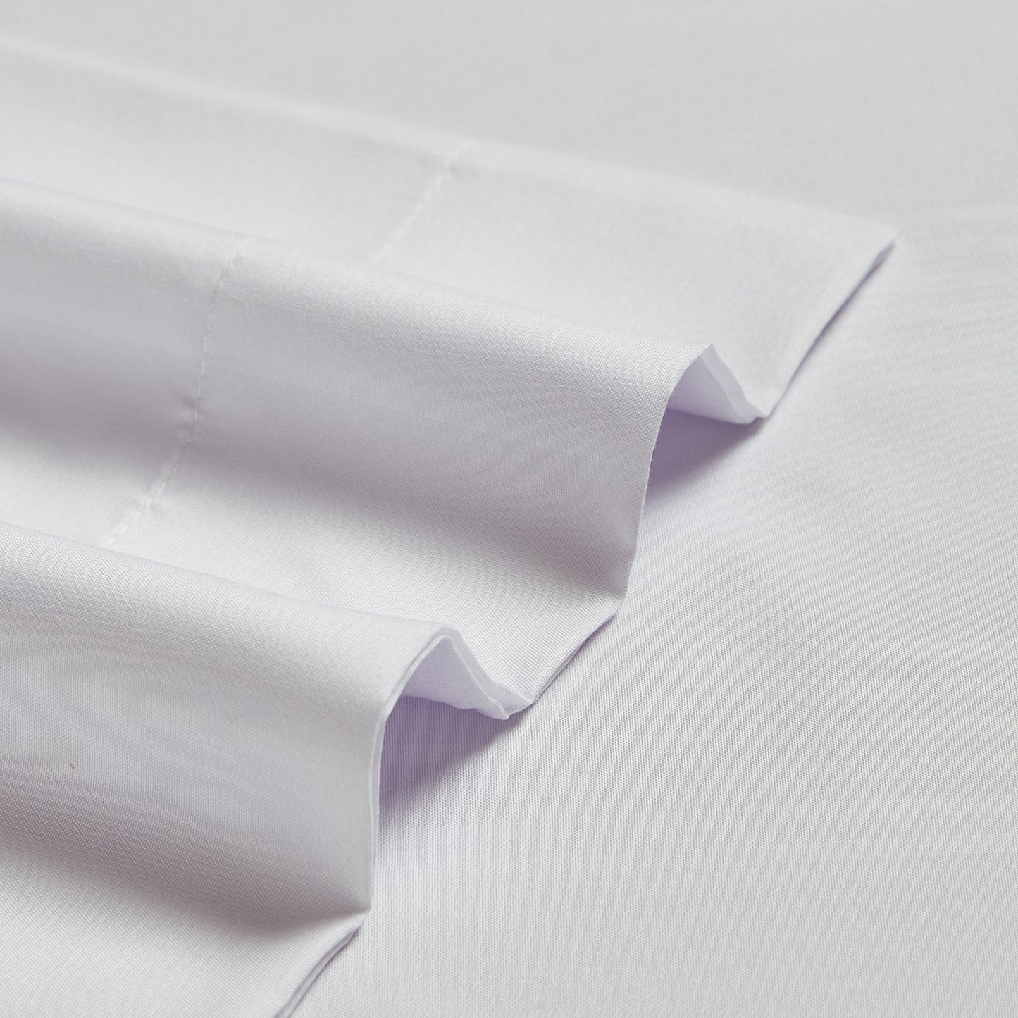 4-Piece Classic Stripe Border Sheet Set - White