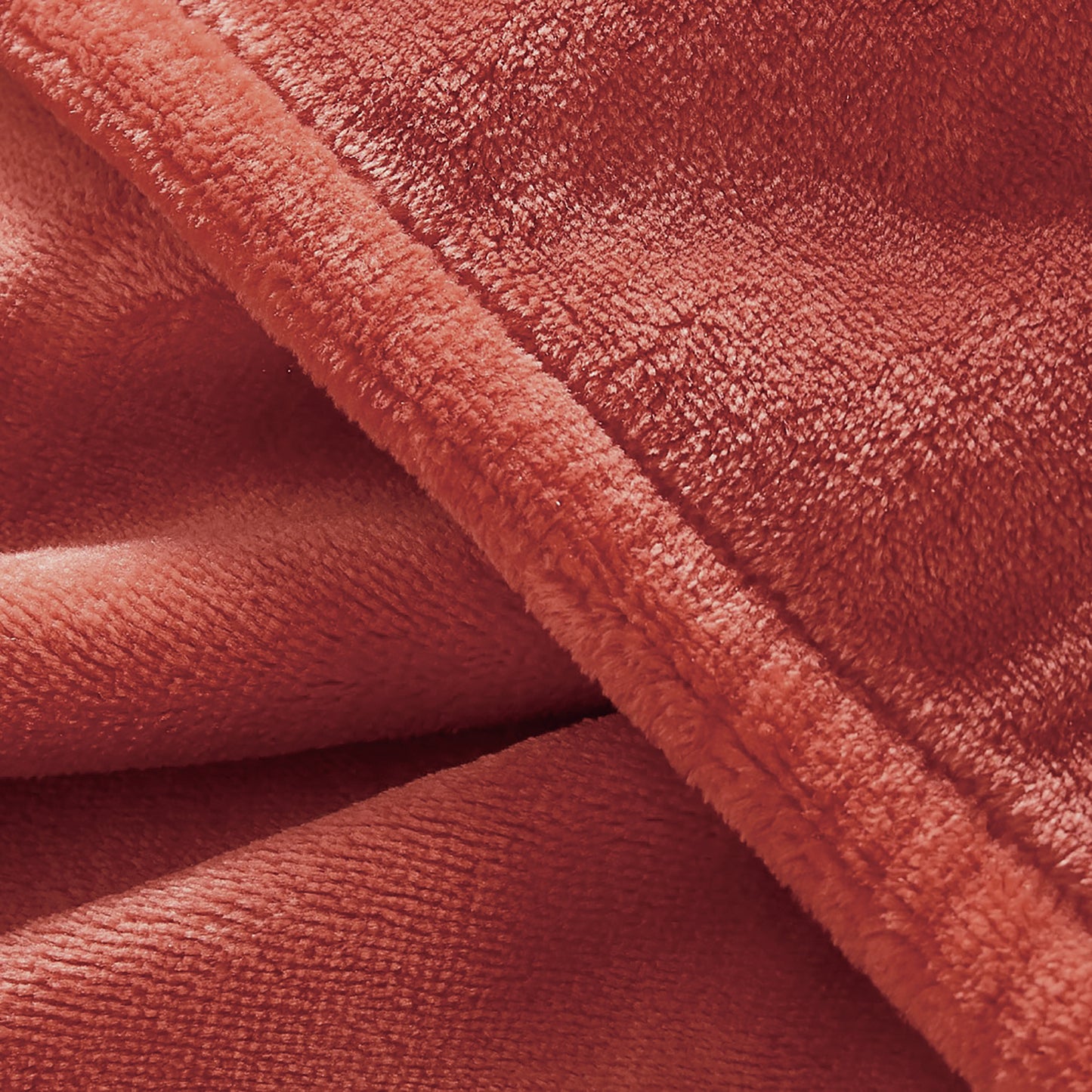 400 Series Solid Plush Blanket - Burnt Russet
