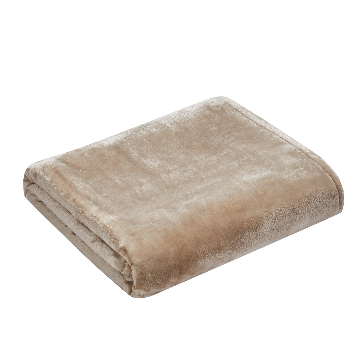500 Series Heavy Solid Velvet Oversized Throw - Stone