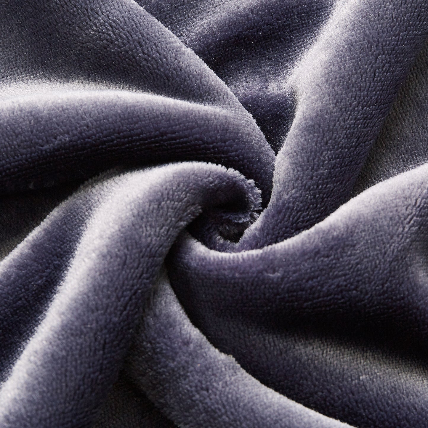Solid Berber Velvet Oversized Throw - Midnight