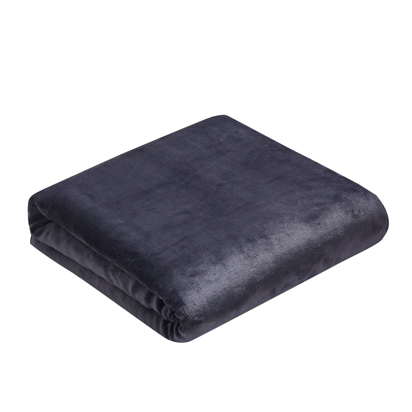 Solid Berber Velvet Oversized Throw - Midnight