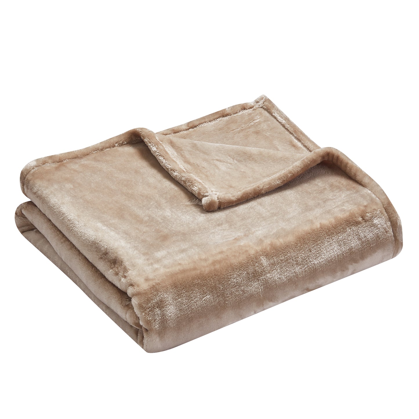 500 Series Heavy Solid Velvet Oversized Throw - Stone