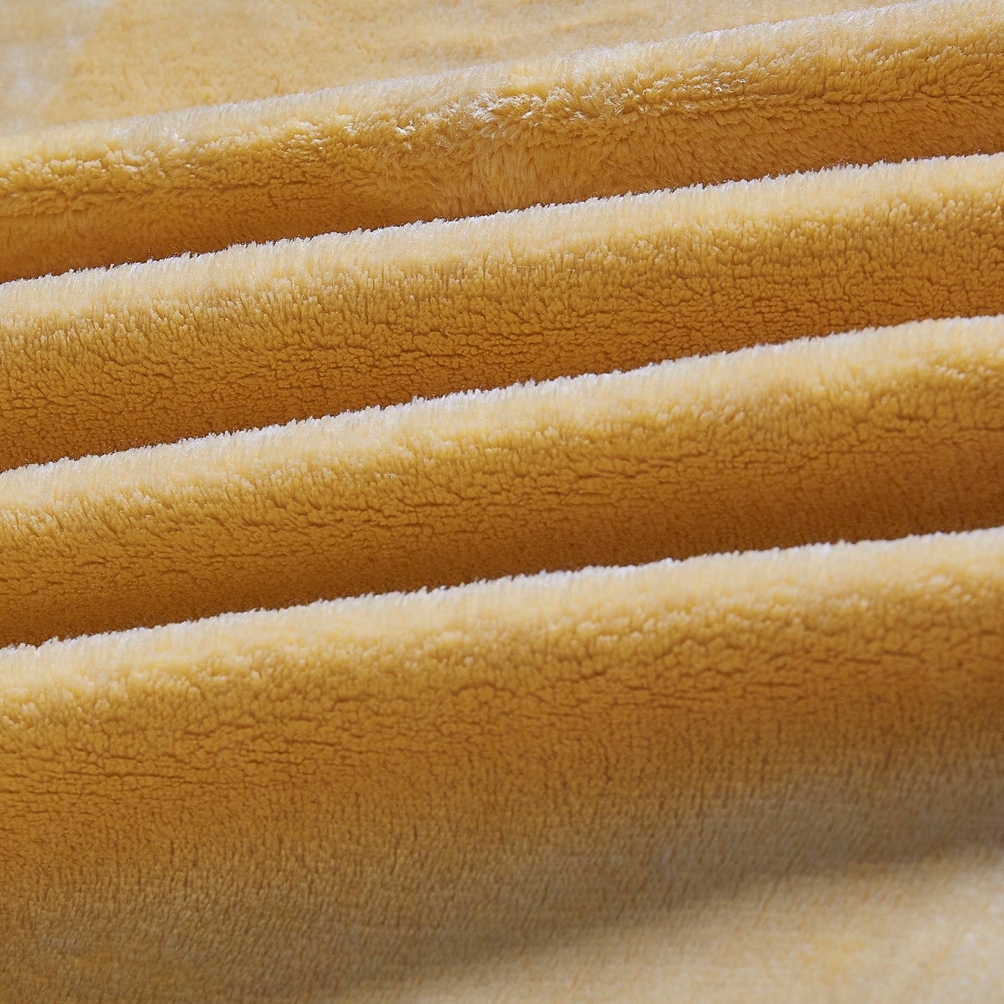 400 Series Solid Plush Blanket - Mustard