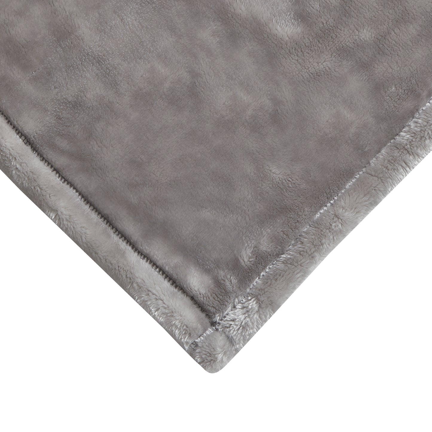 Mon Lapin by Thesis Solid 500 Series Ultra Plush Baby Blanket - Silver