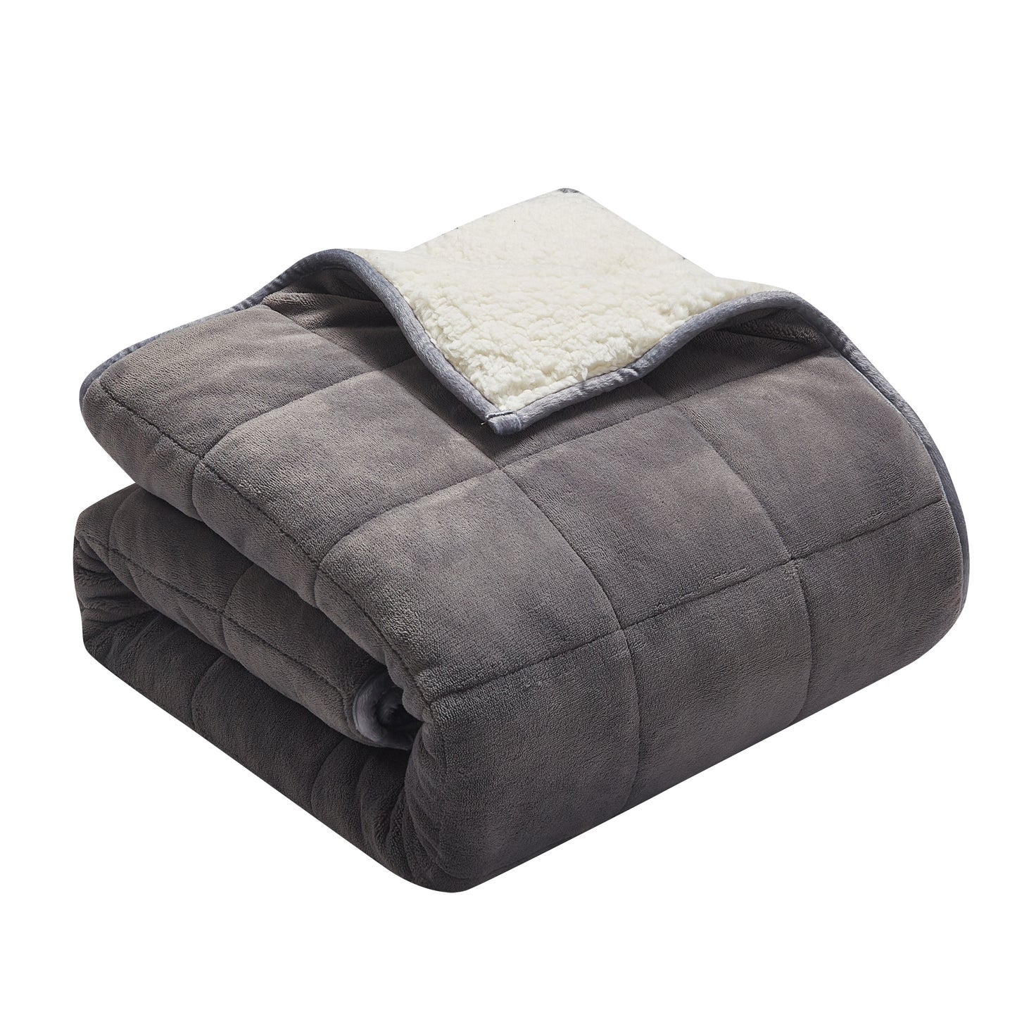 Weighted Blanket with Premium Glass Beads 10lbs - Gray