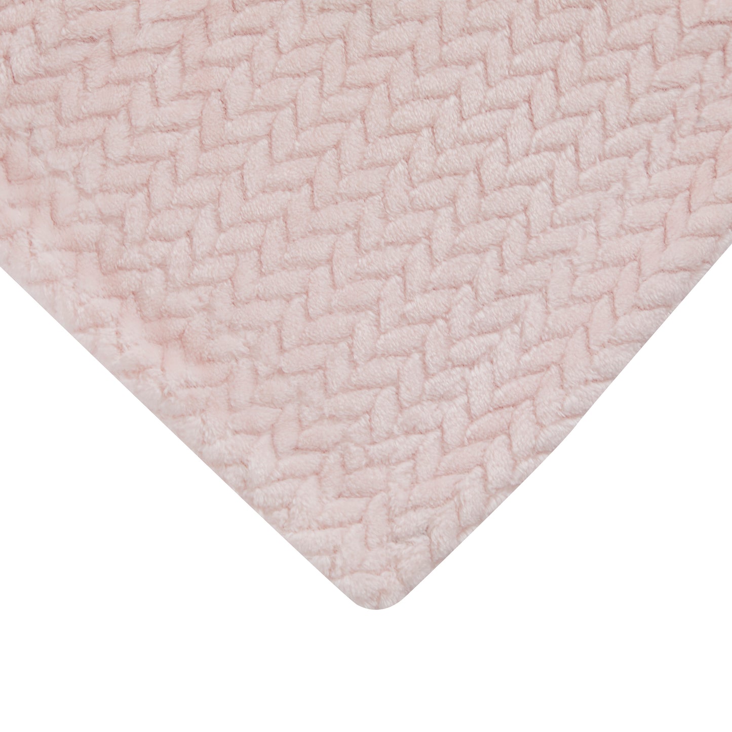 Mon Lapin by Thesis Textured Weave Embossed Baby Blanket - Rose