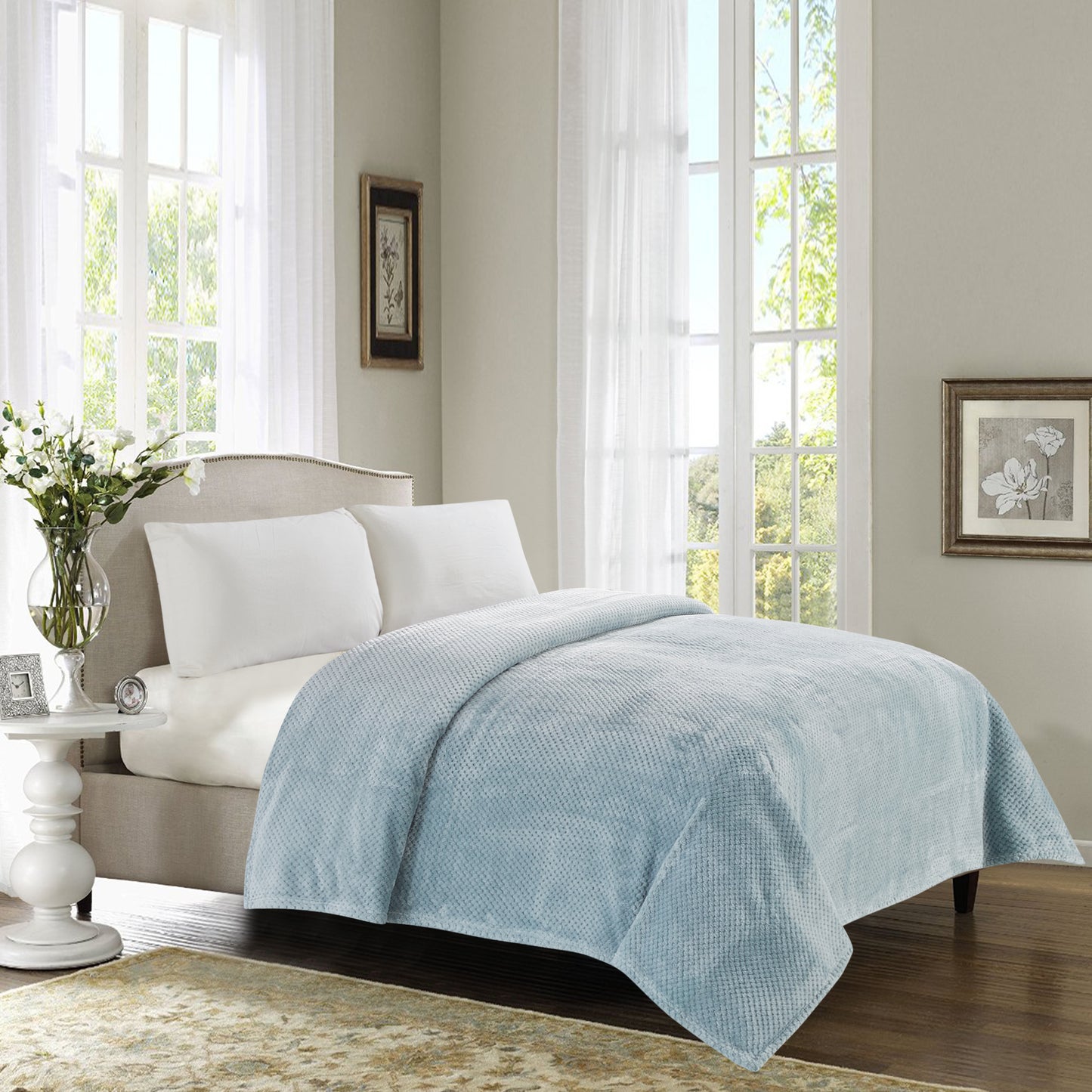 350 Series Classic Textured Blanket - Mineral
