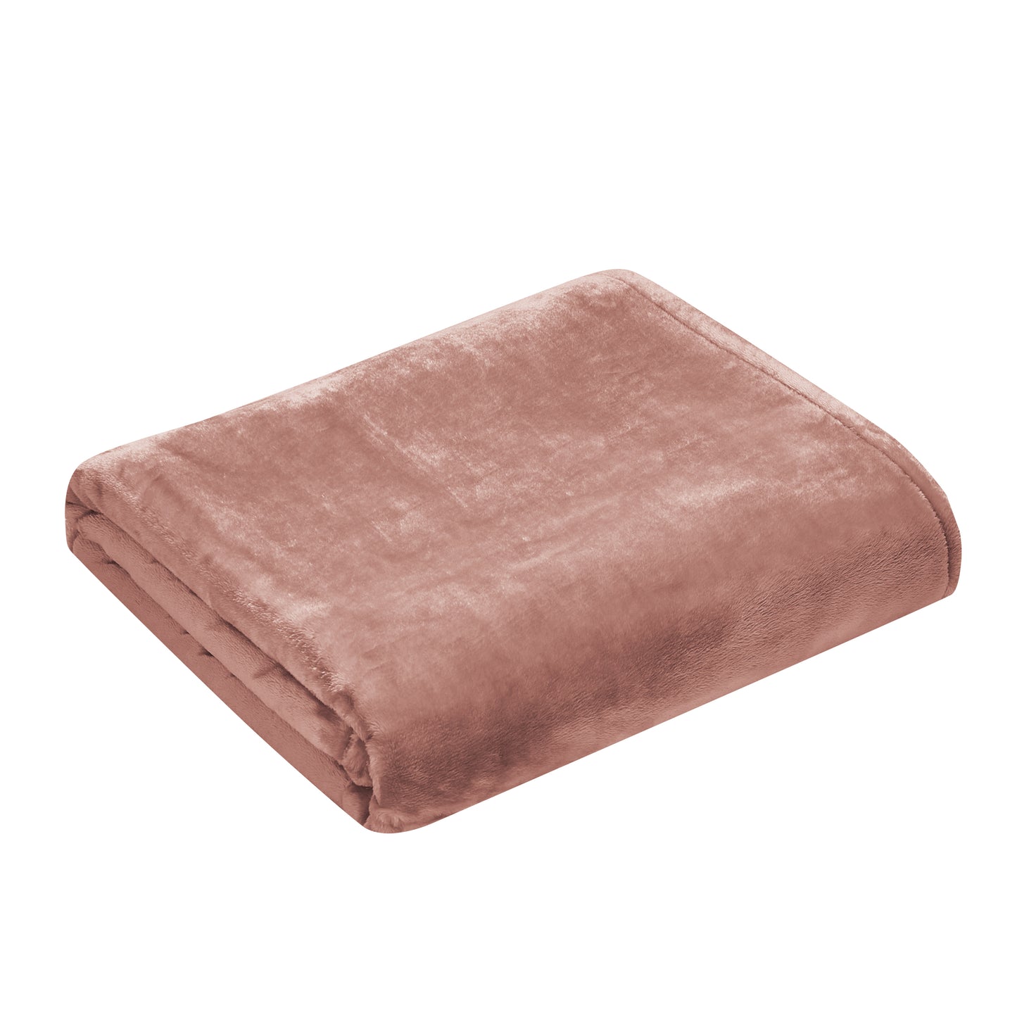 500 Series Heavy Solid Velvet Oversized Throw - Blush