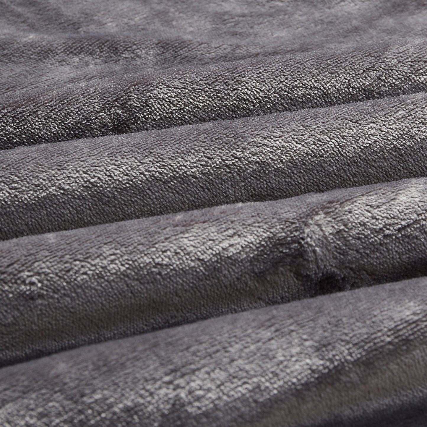 Solid Berber Velvet Oversized Throw - Gray
