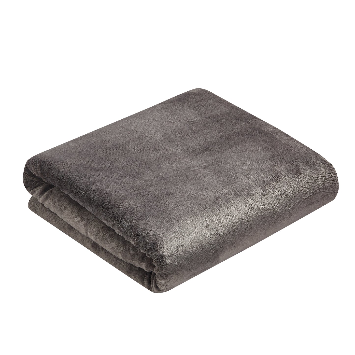 Solid Berber Velvet Oversized Throw - Gray