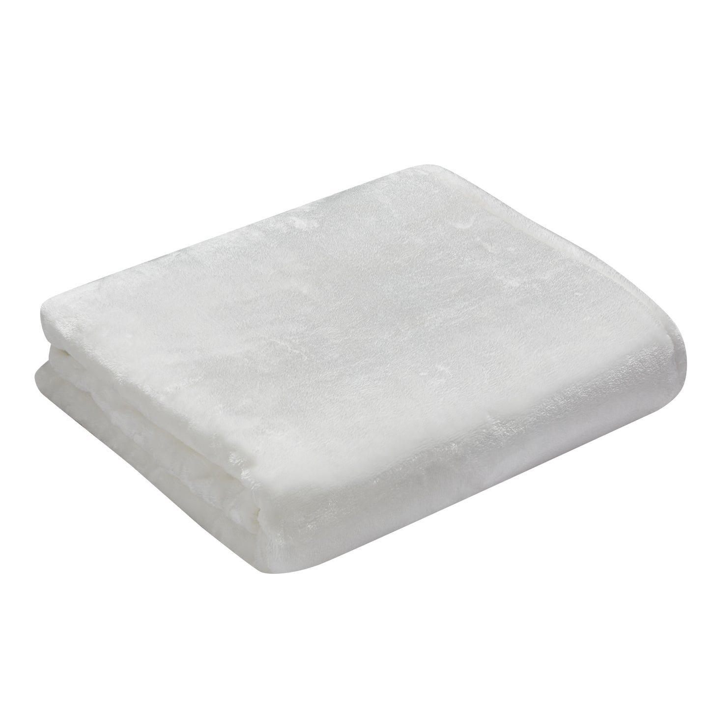 500 Series Heavy Solid Velvet Oversized Throw - White