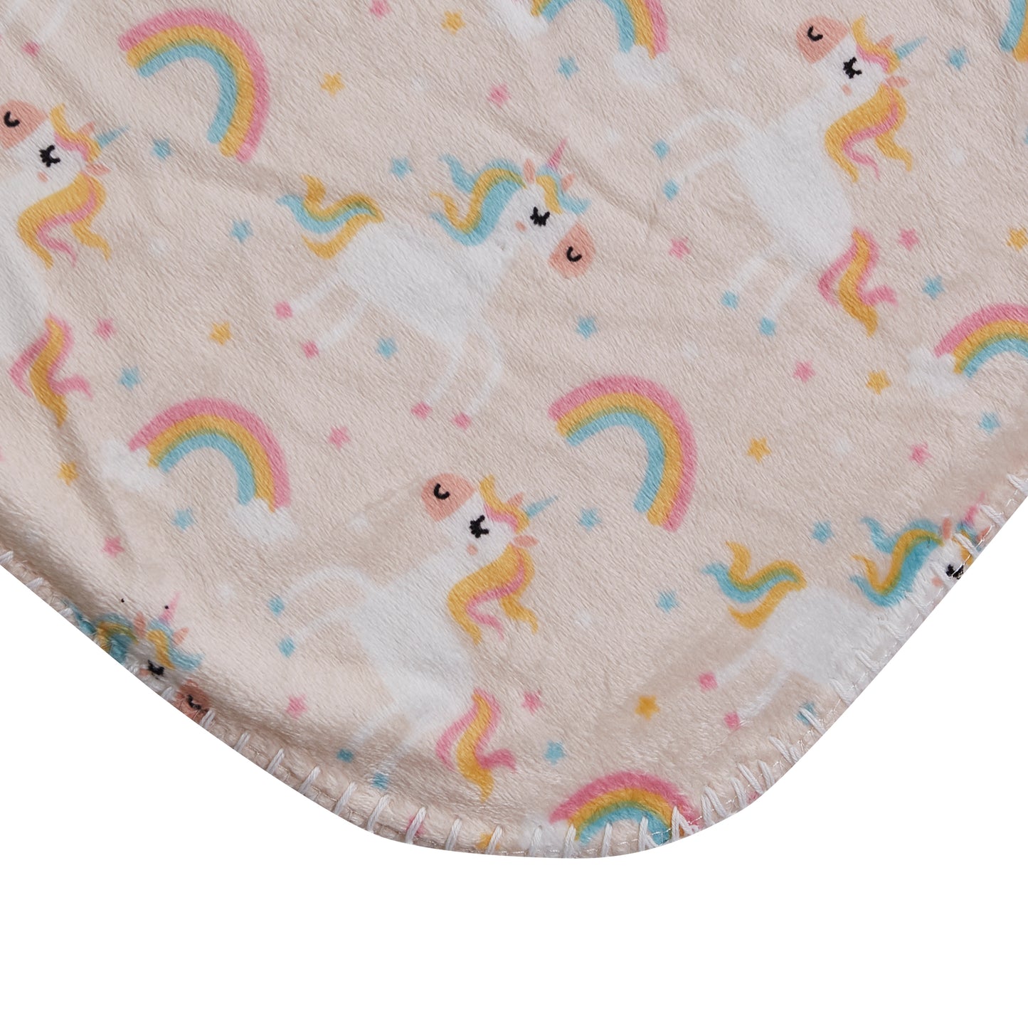 Mon Lapin by Thesis Print Mink Baby Blanket - Rainbow