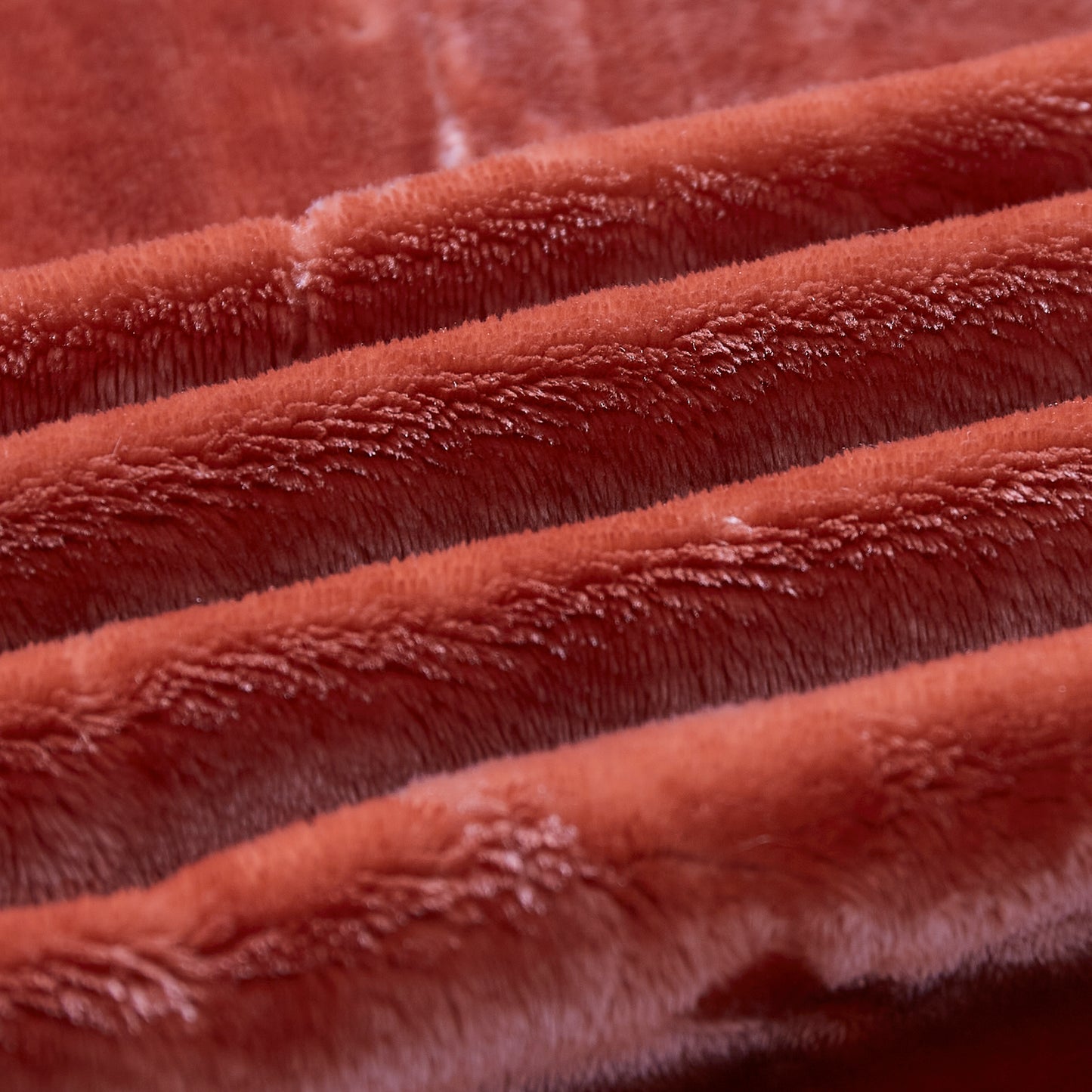500 Series Heavy Solid Velvet Oversized Throw - Burnt Russet
