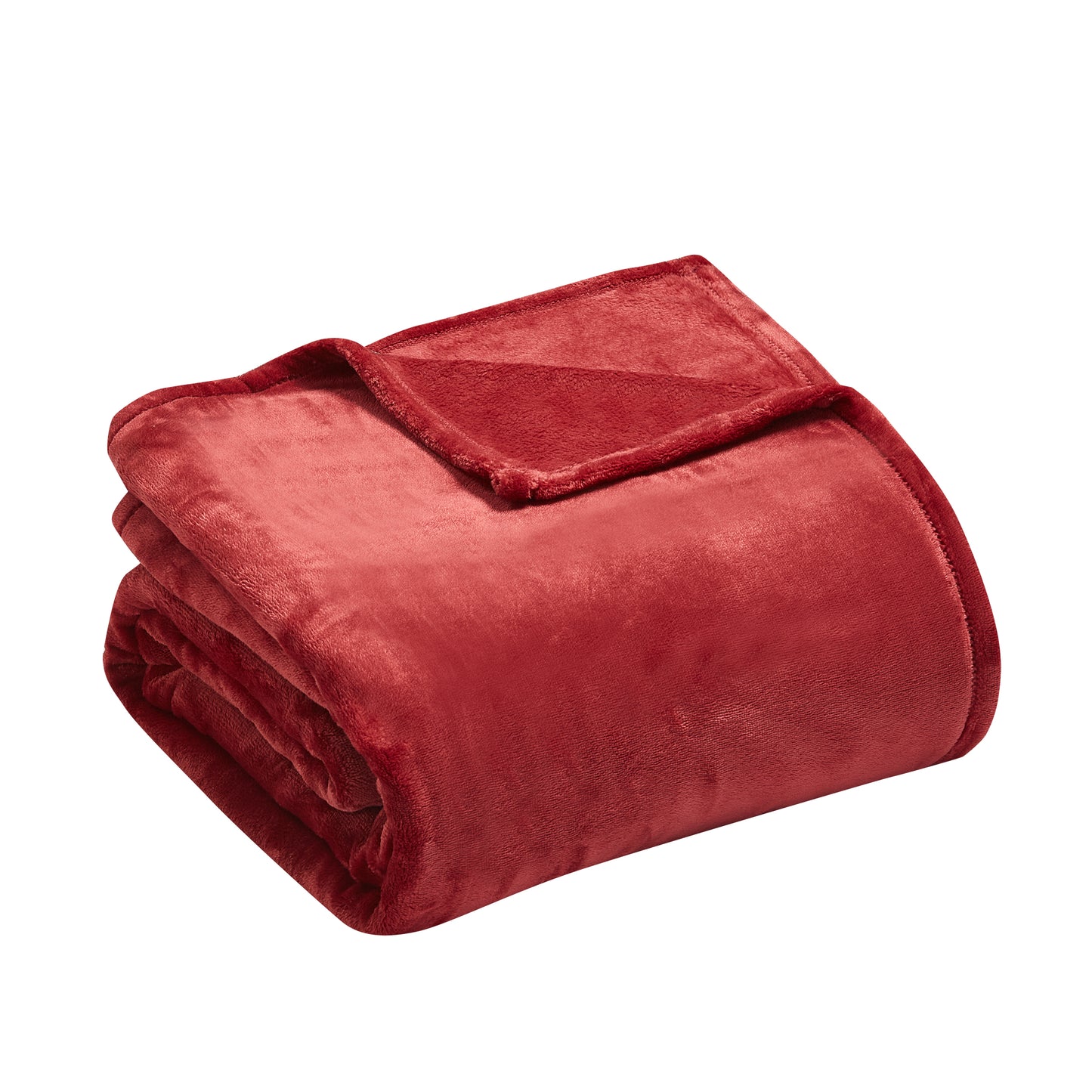 400 Series Solid Plush Blanket - Red