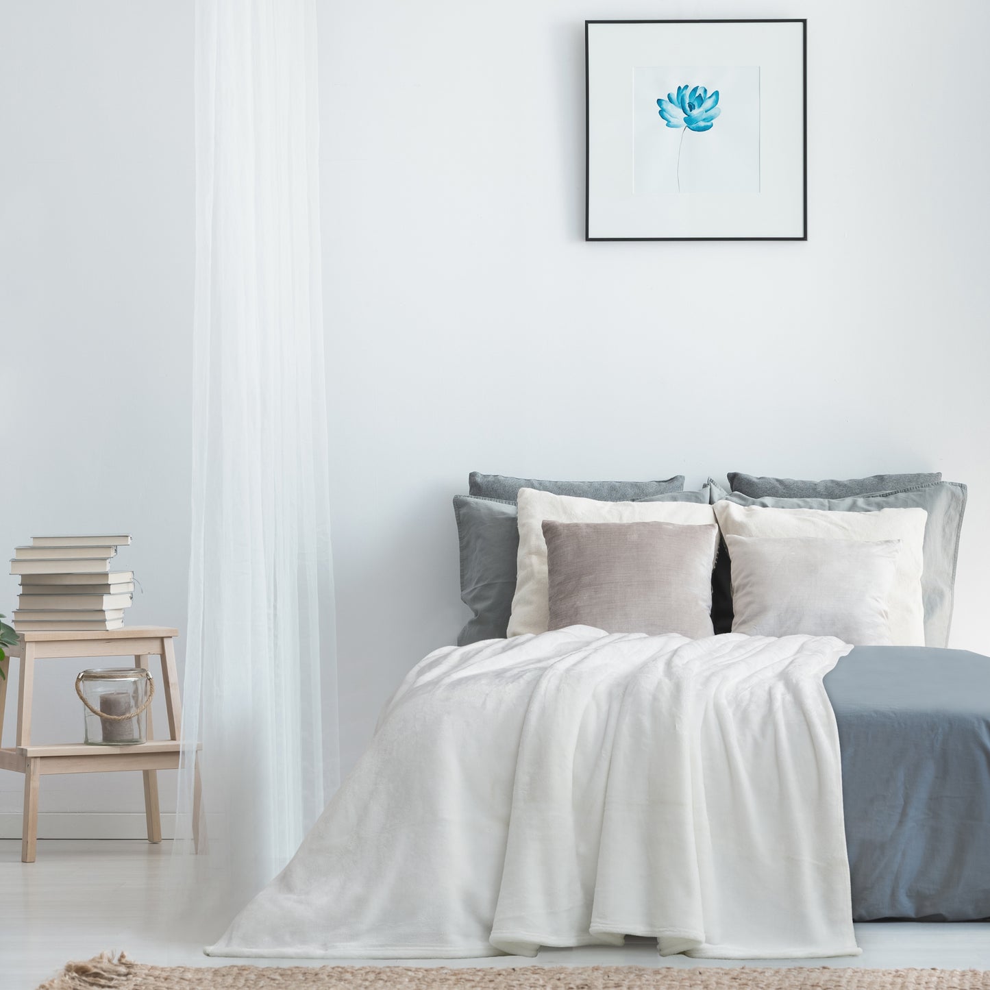 500 Series Solid Ultra Plush Blanket - Ivory