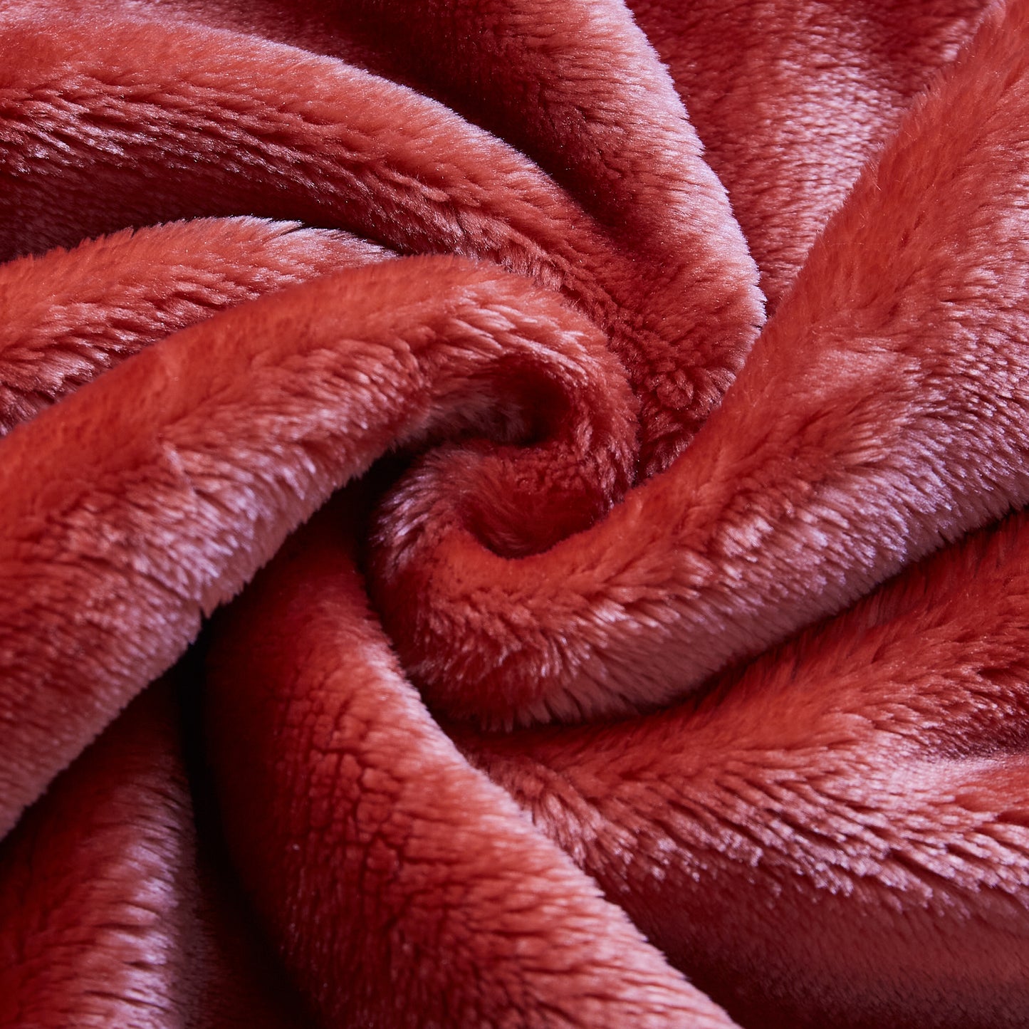 500 Series Heavy Solid Velvet Oversized Throw - Burnt Russet