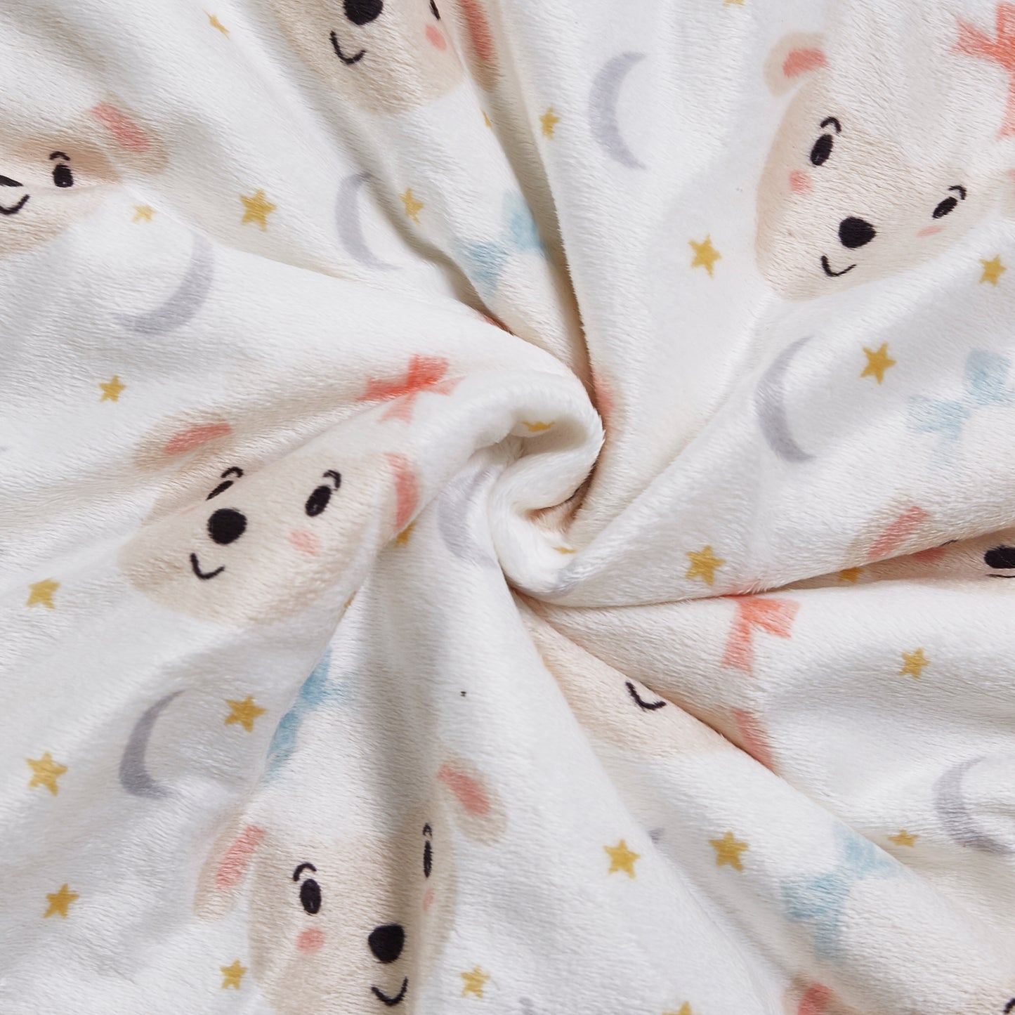 Mon Lapin by Thesis Print Mink Baby Blanket - Lamb