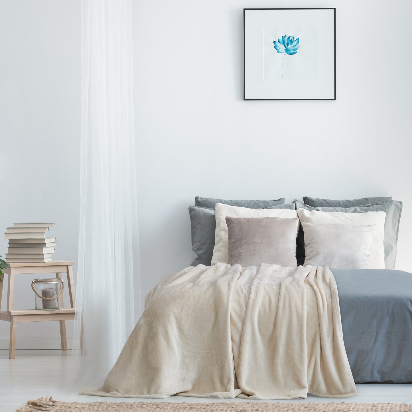 500 Series Solid Ultra Plush Blanket - Bisque