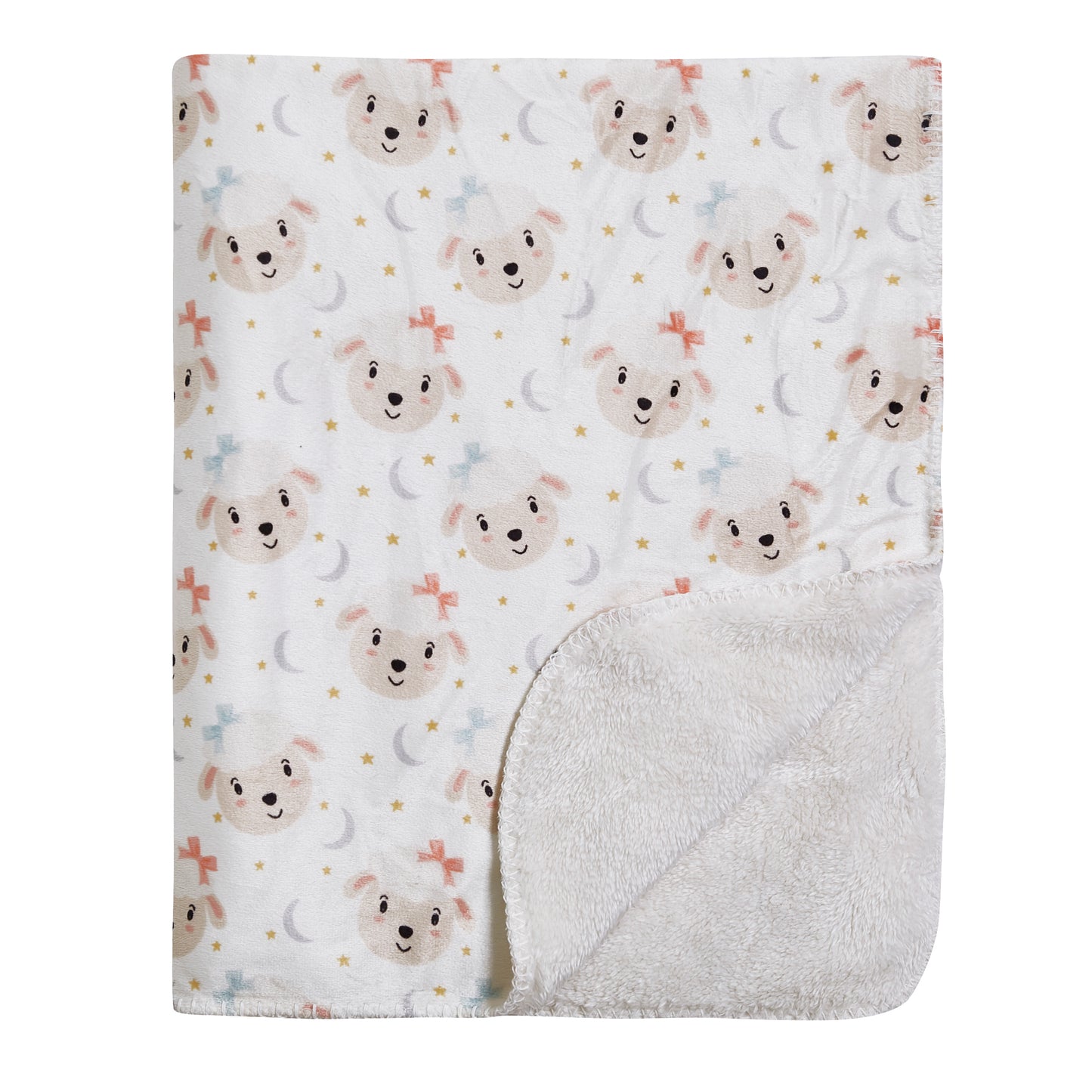 Mon Lapin by Thesis Print Mink Baby Blanket - Lamb