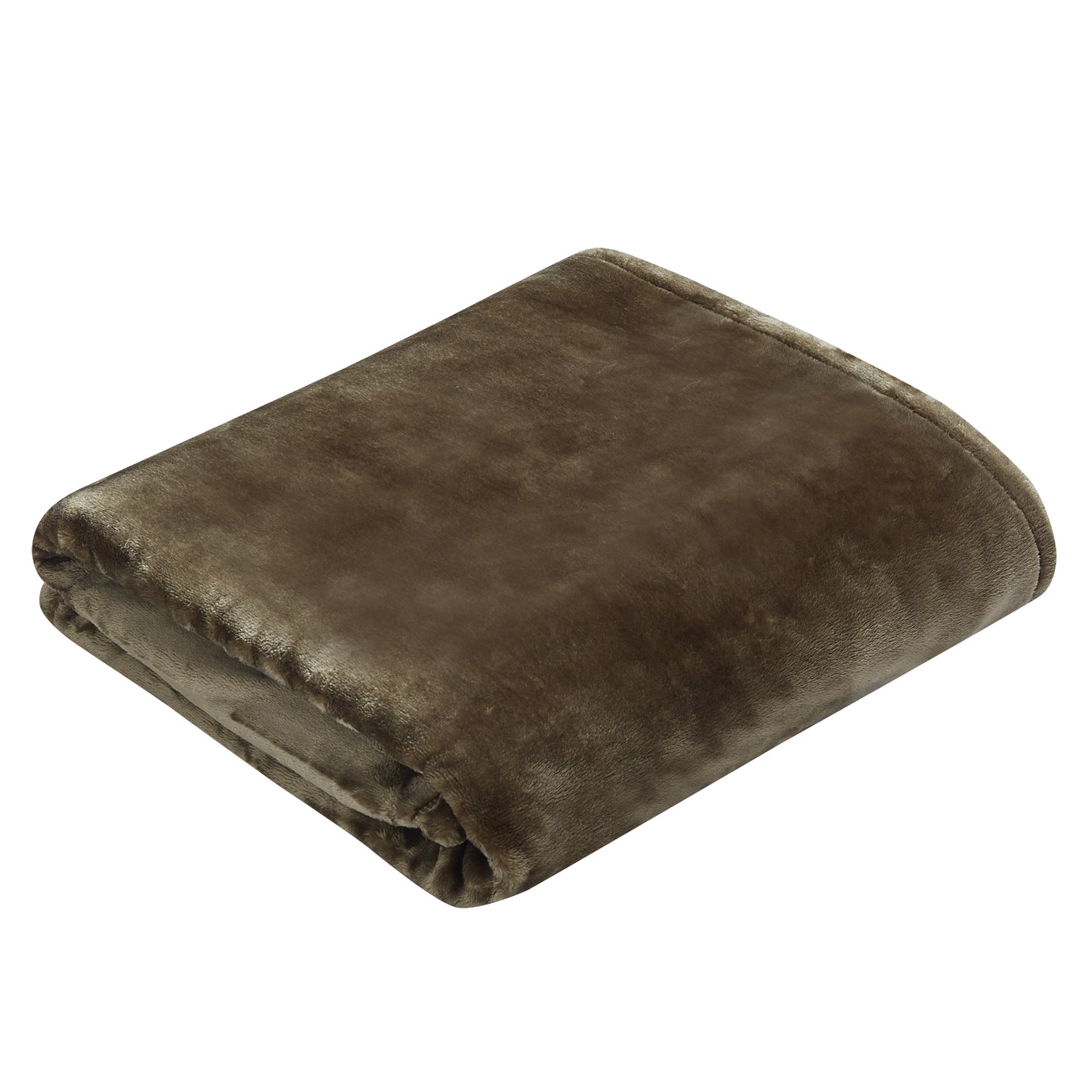 500 Series Heavy Solid Velvet Oversized Throw - Olive