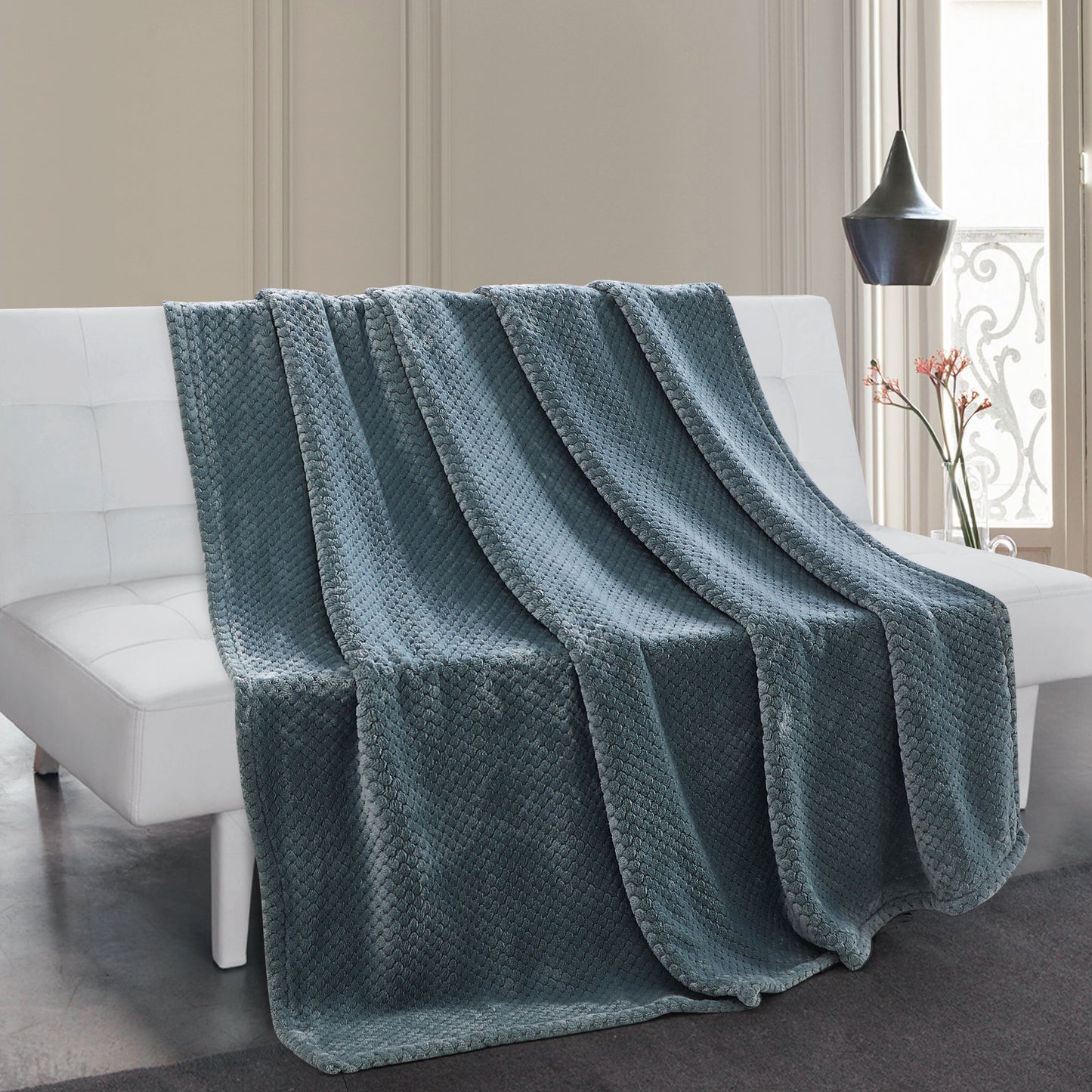 500 Series Classic Textured Oversized Throw - Mineral