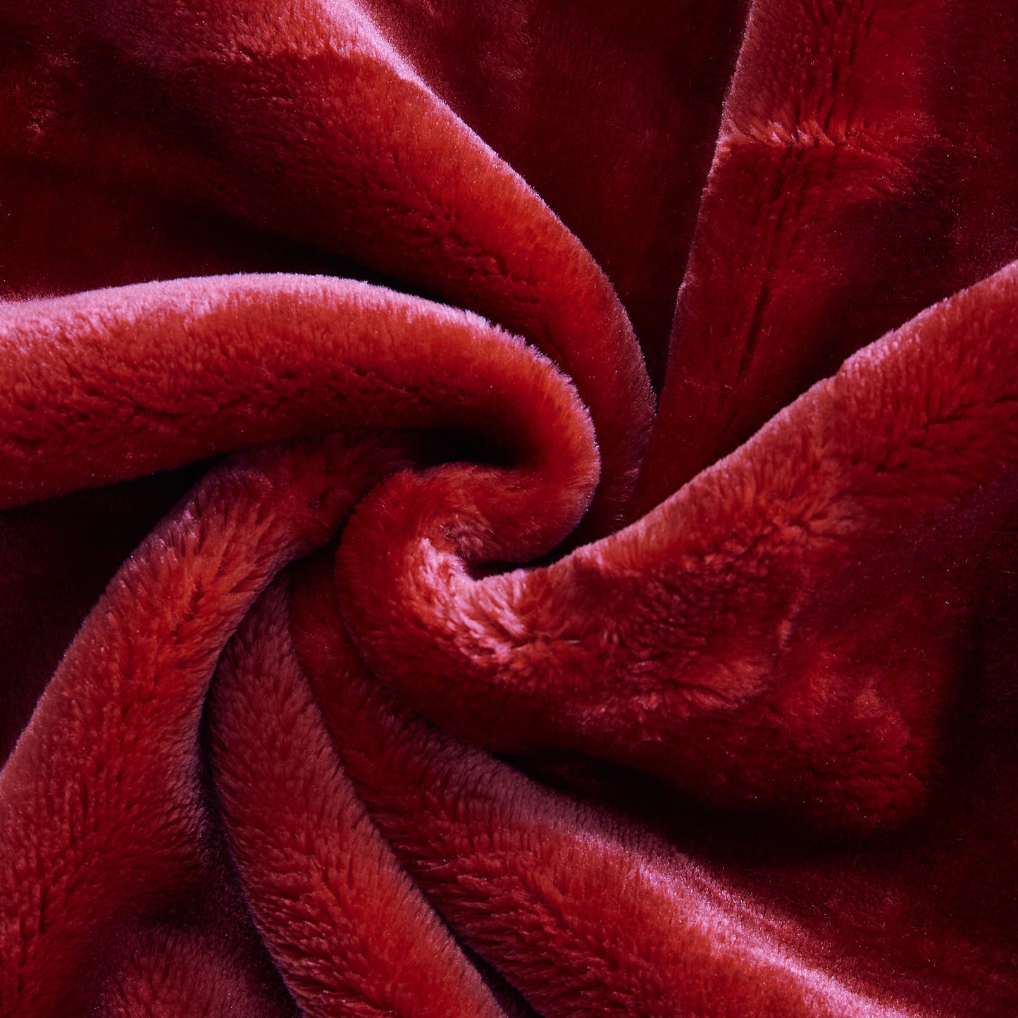 500 Series Heavy Solid Velvet Oversized Throw - Red