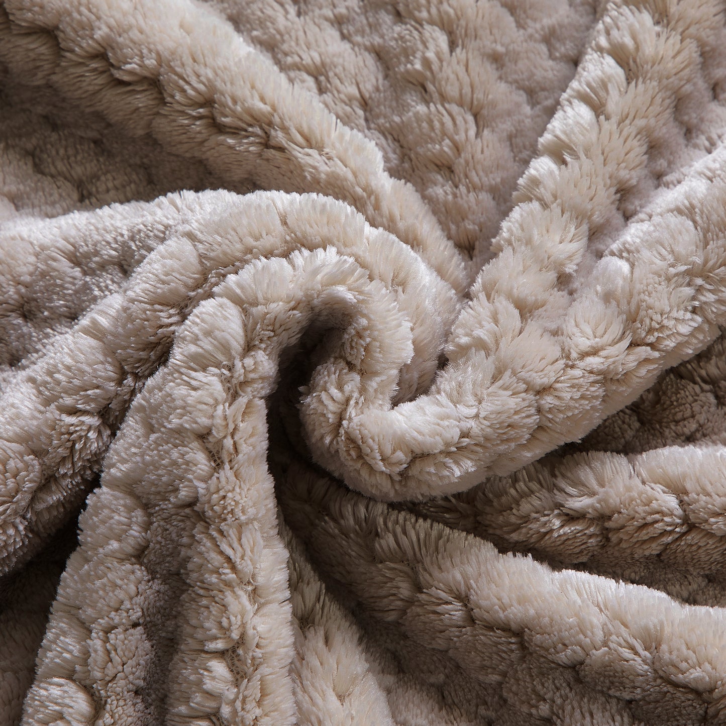 500 Series Classic Textured Oversized Throw - Stone