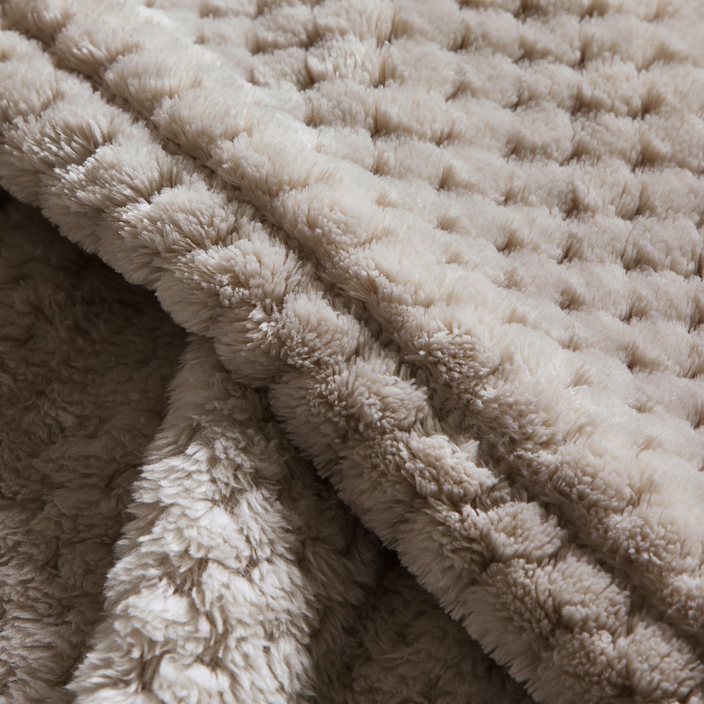 500 Series Classic Textured Oversized Throw - Stone