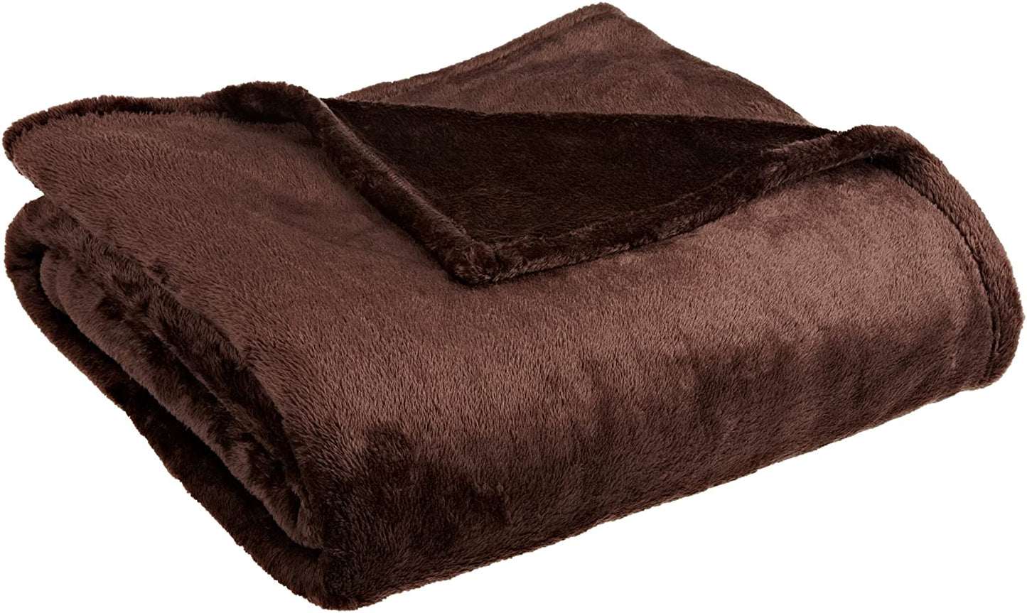 Thesis Cashmere Plush Throw - Chocolate