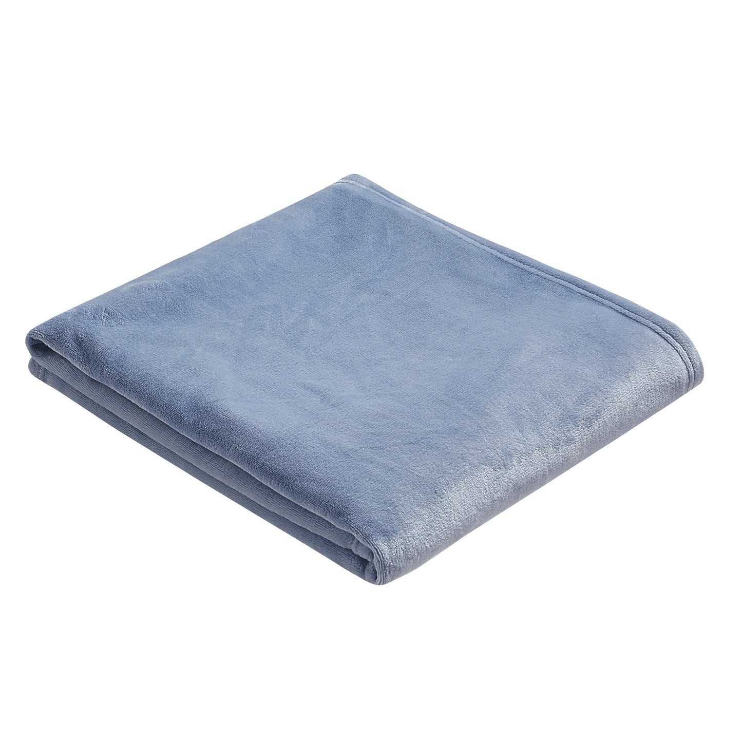 Classic Solid Fleece Throw - Chambray