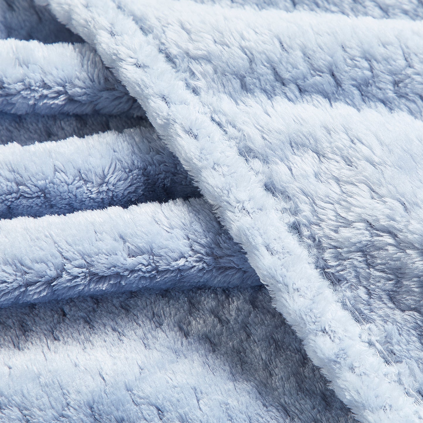 Classic Textured Fleece Throw - Chambray
