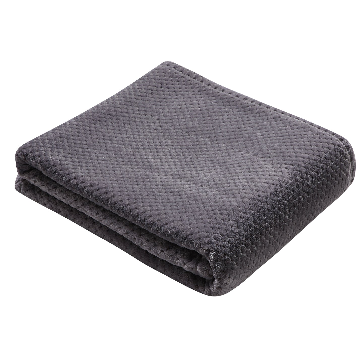 500 Series Classic Textured Oversized Throw - Gray
